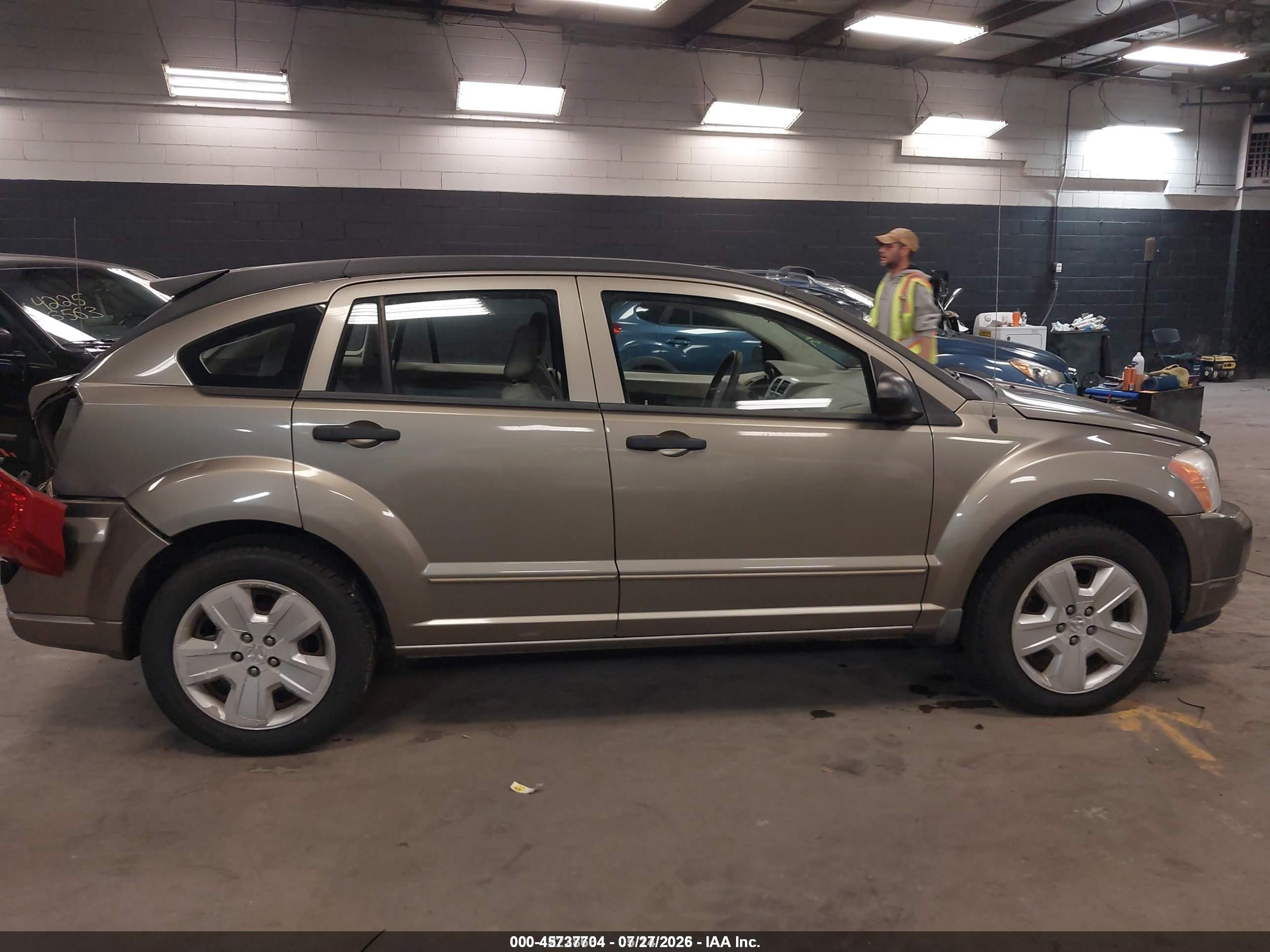 2007 Dodge Caliber Sxt Champagne vin: 1B3HB48B17D365530