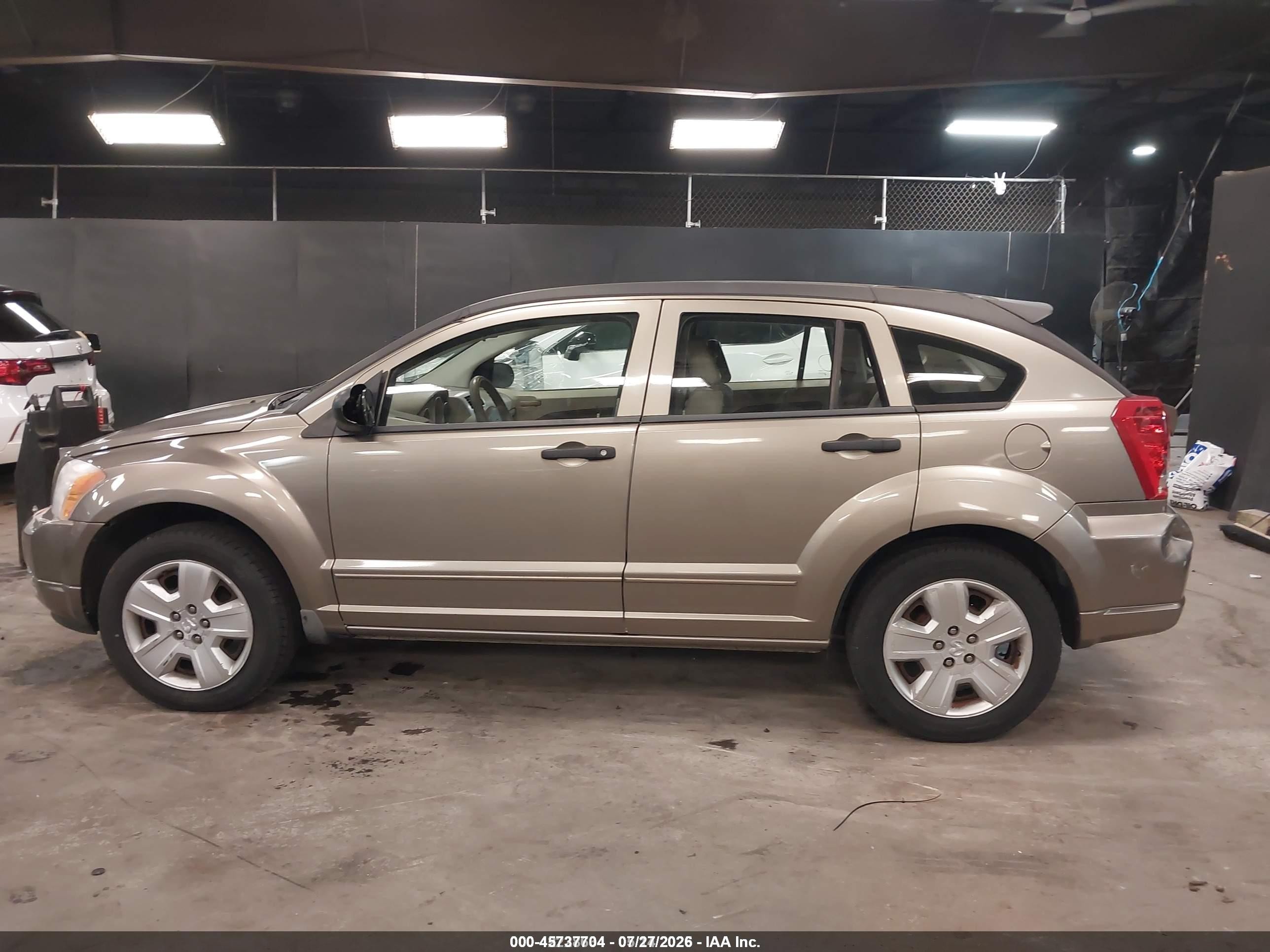 2007 Dodge Caliber Sxt Champagne vin: 1B3HB48B17D365530