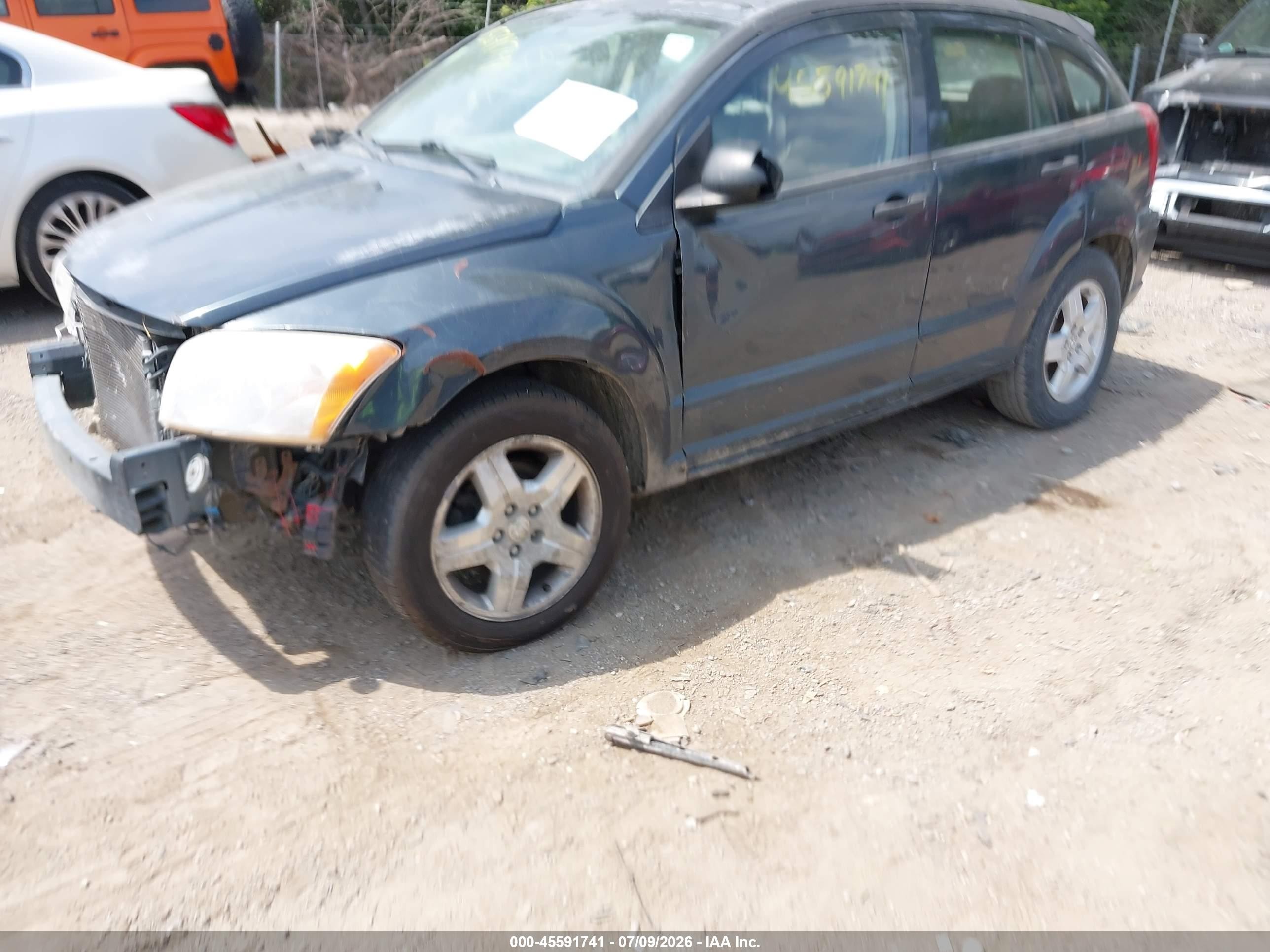 2007 Dodge Caliber Sxt Серый vin: 1B3HB48B17D589302