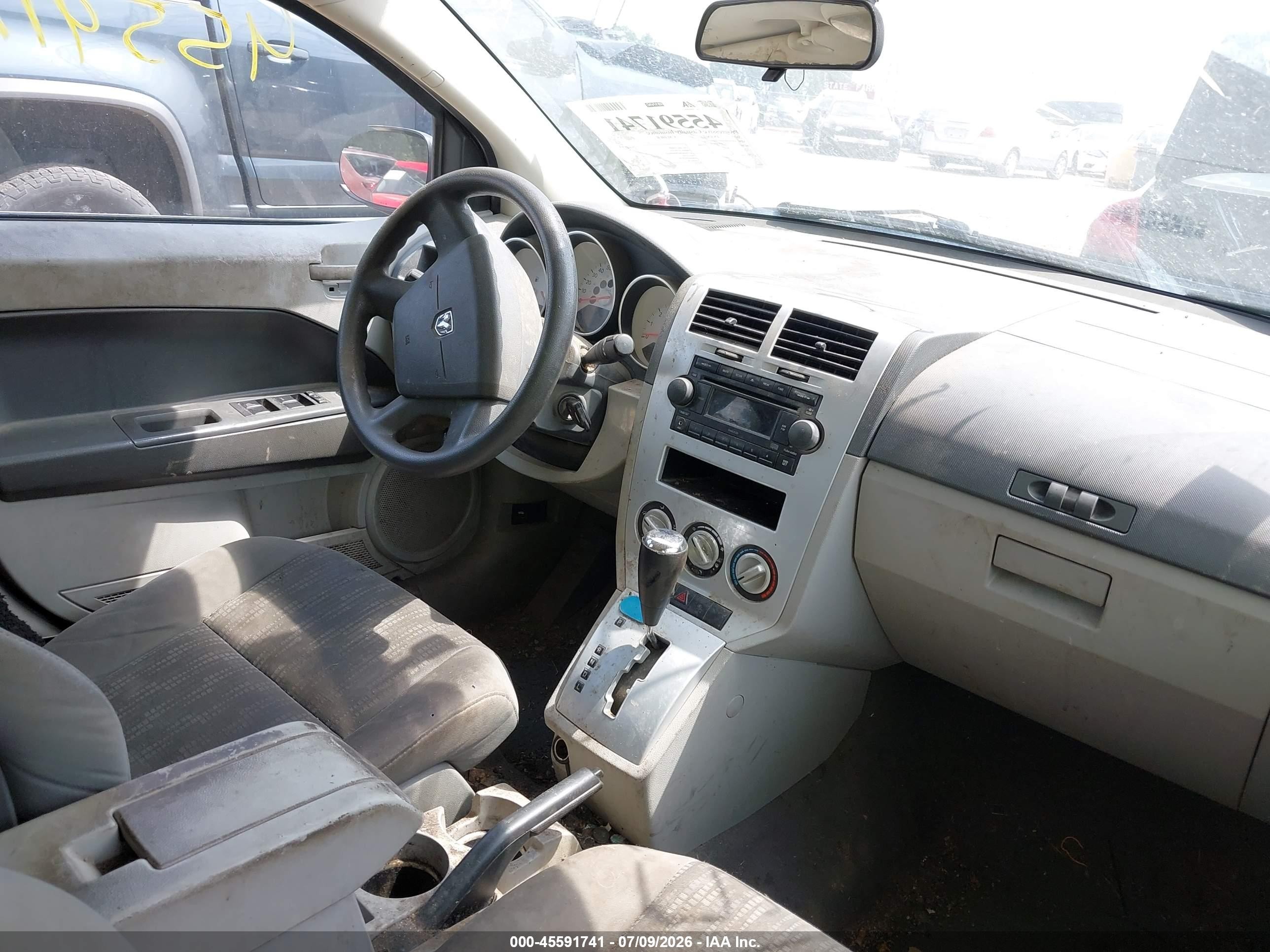 2007 Dodge Caliber Sxt Серый vin: 1B3HB48B17D589302