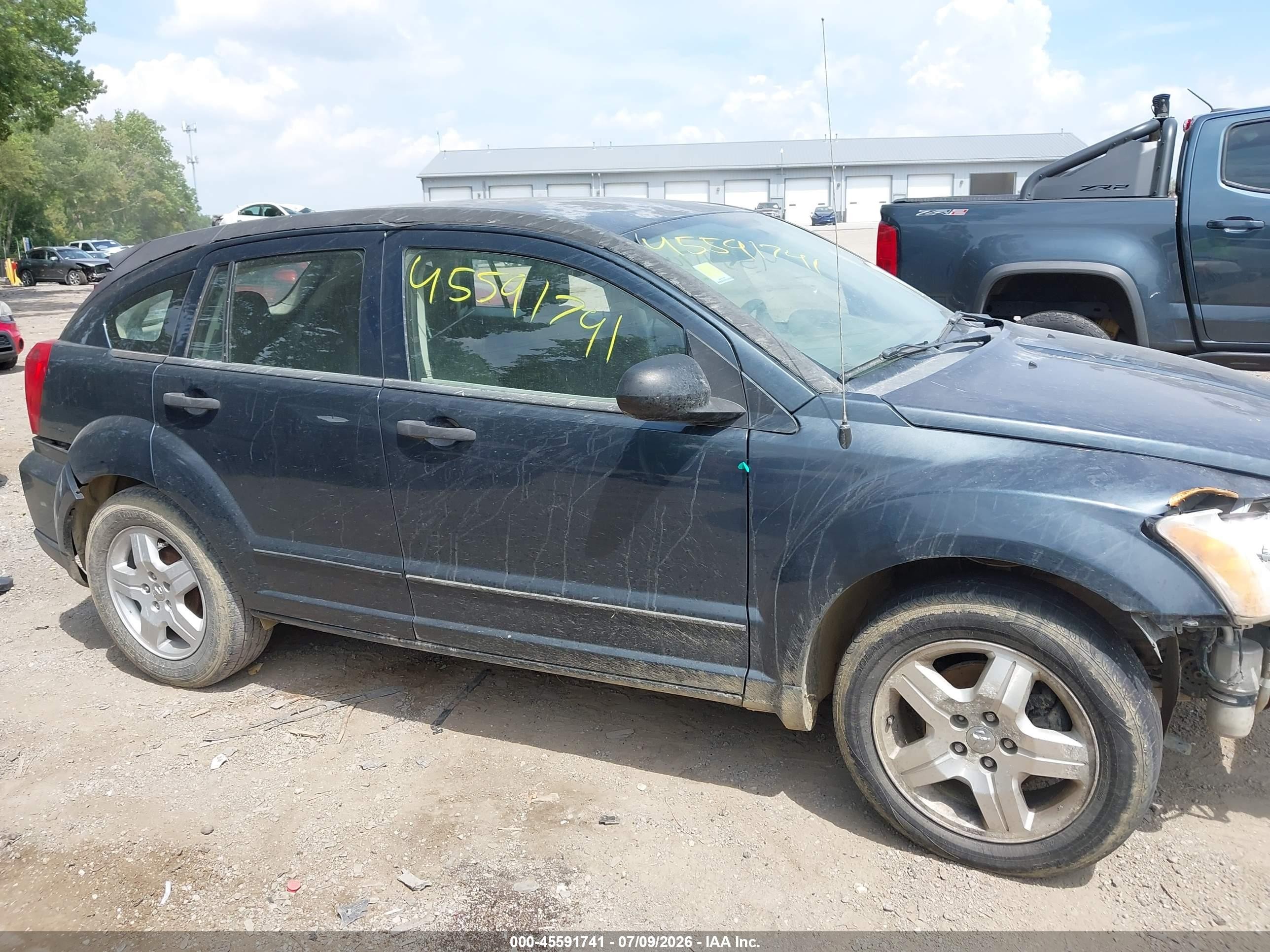 2007 Dodge Caliber Sxt Серый vin: 1B3HB48B17D589302