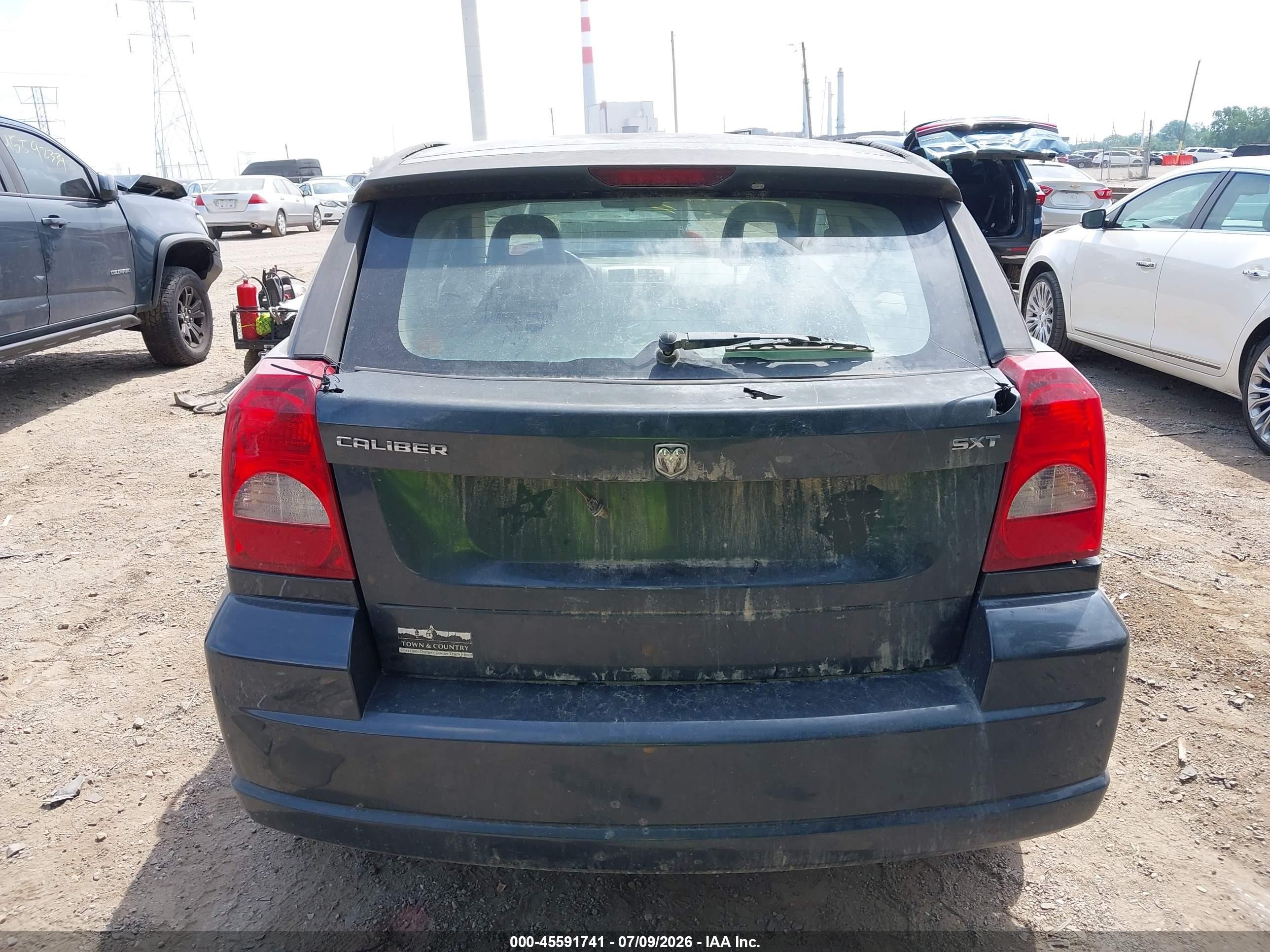 2007 Dodge Caliber Sxt Серый vin: 1B3HB48B17D589302