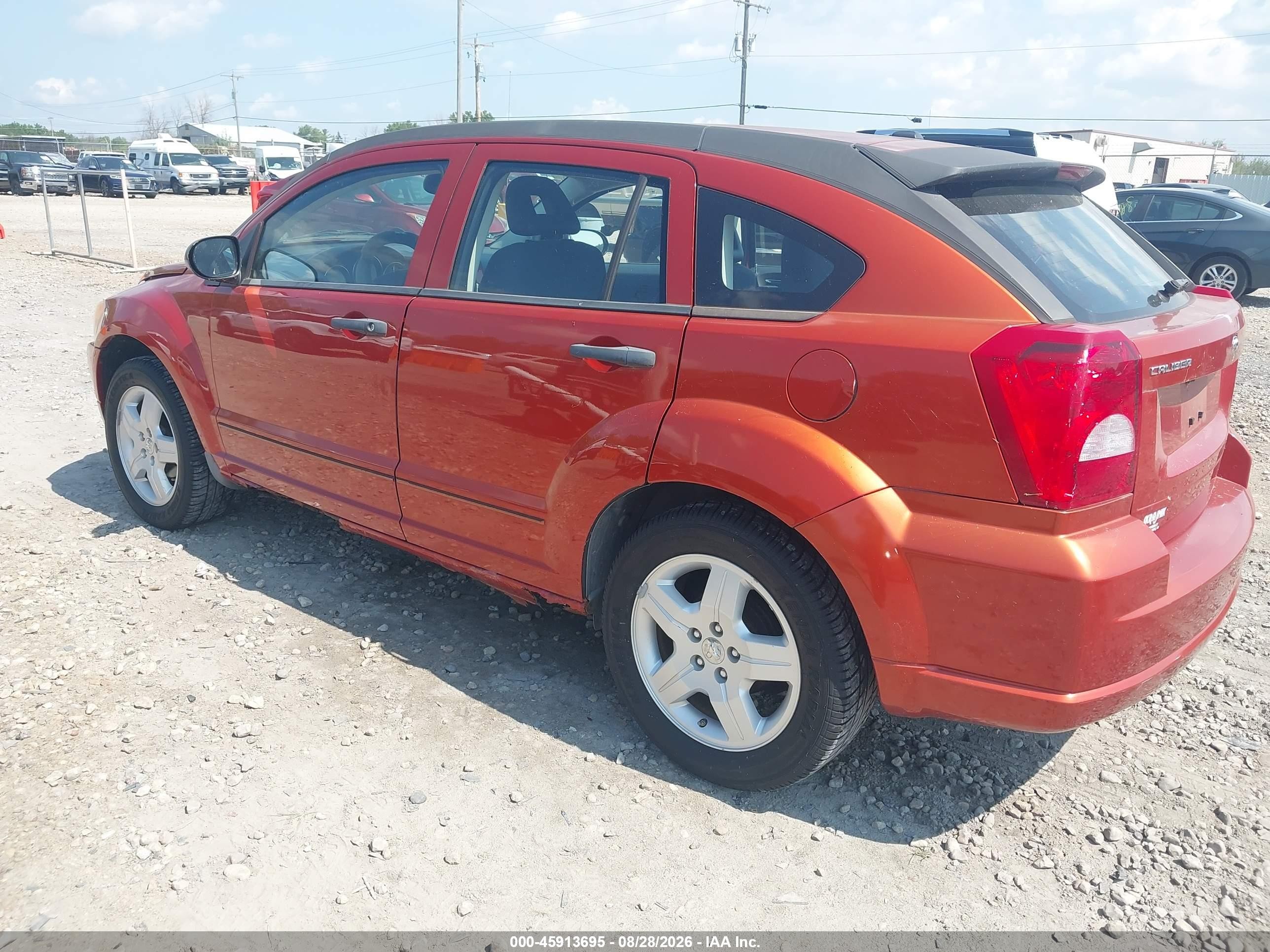 2008 Dodge Caliber Sxt Orange vin: 1B3HB48B18D503827