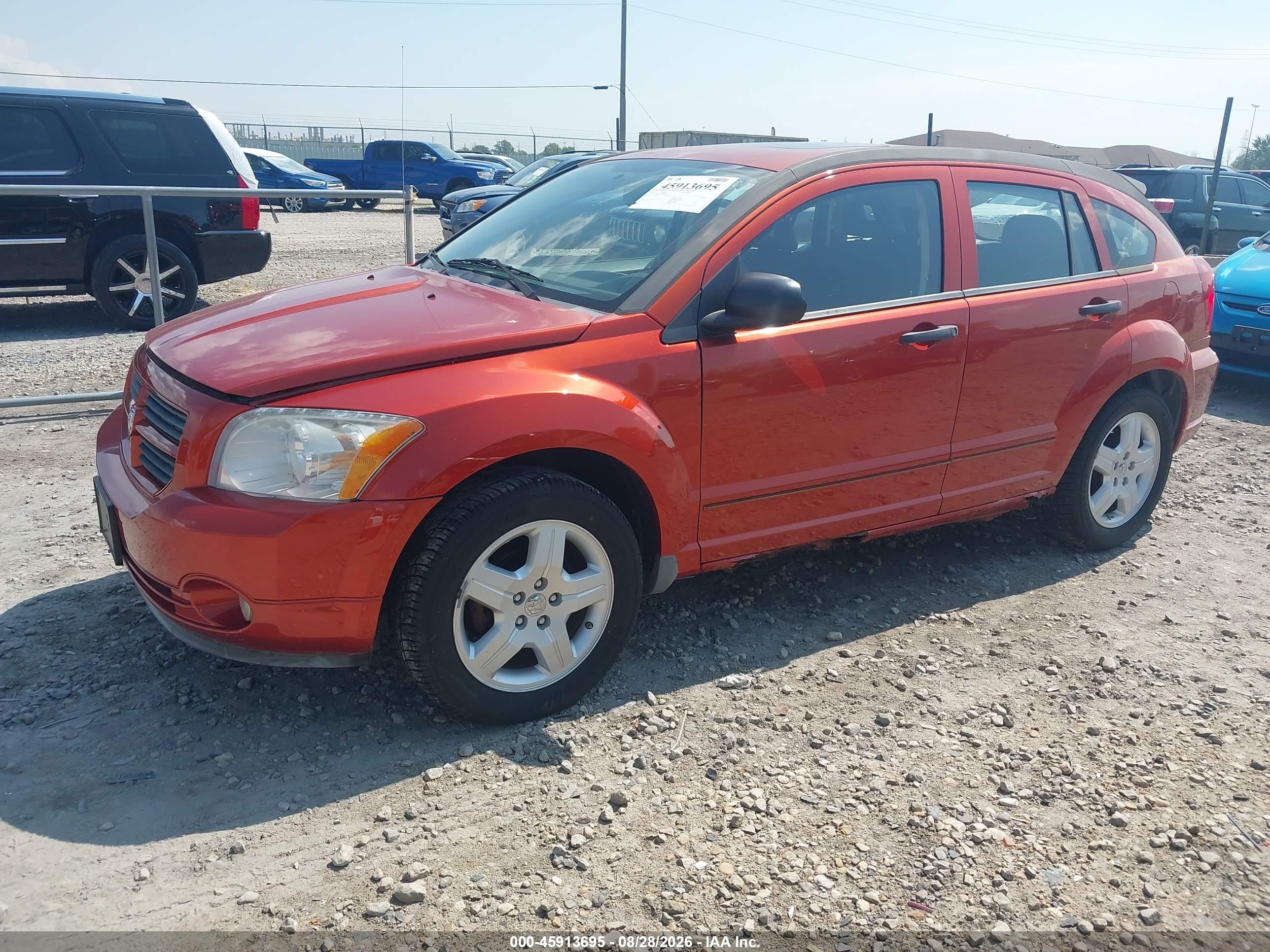 2008 Dodge Caliber Sxt Orange vin: 1B3HB48B18D503827