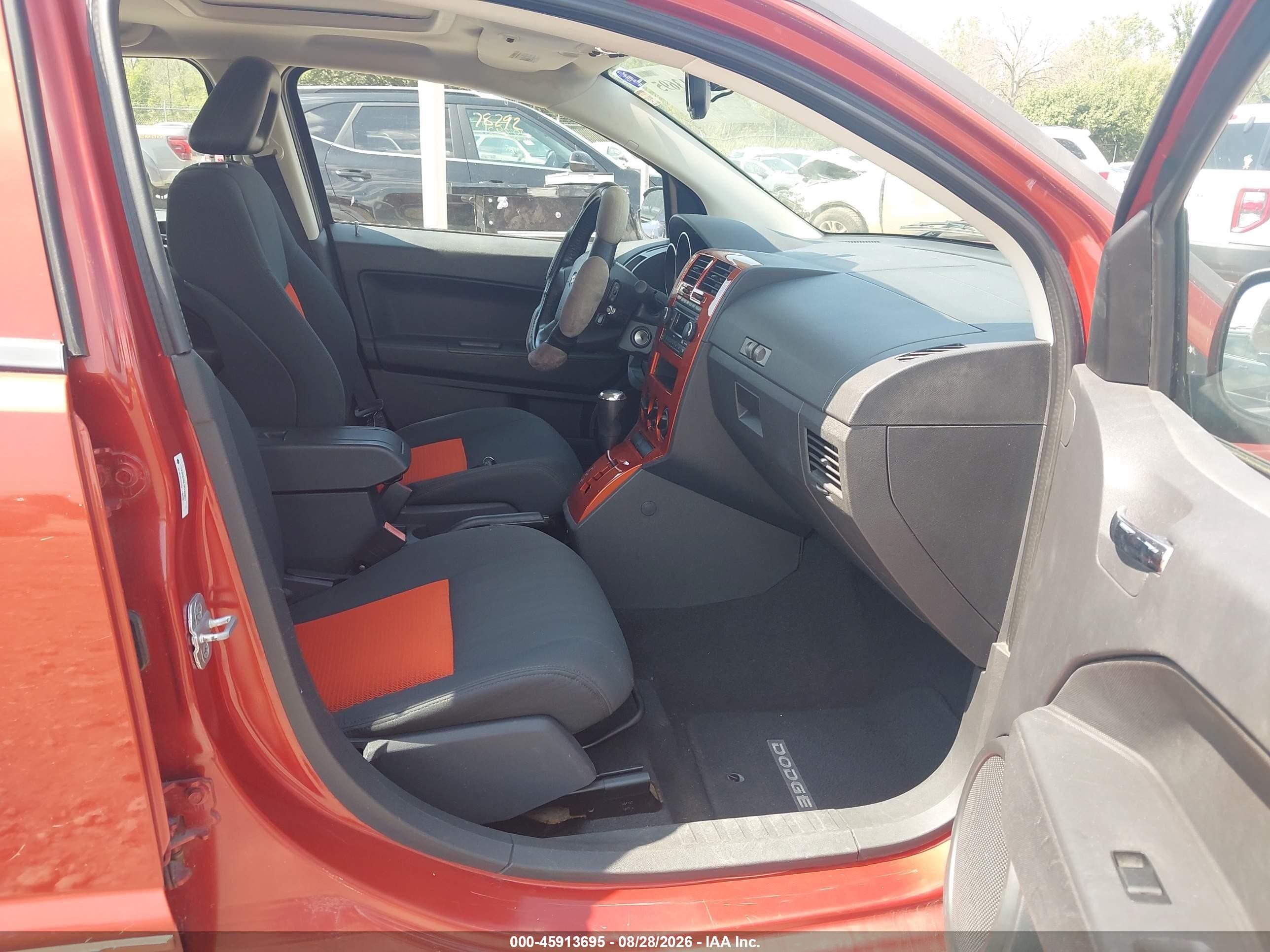 2008 Dodge Caliber Sxt Orange vin: 1B3HB48B18D503827