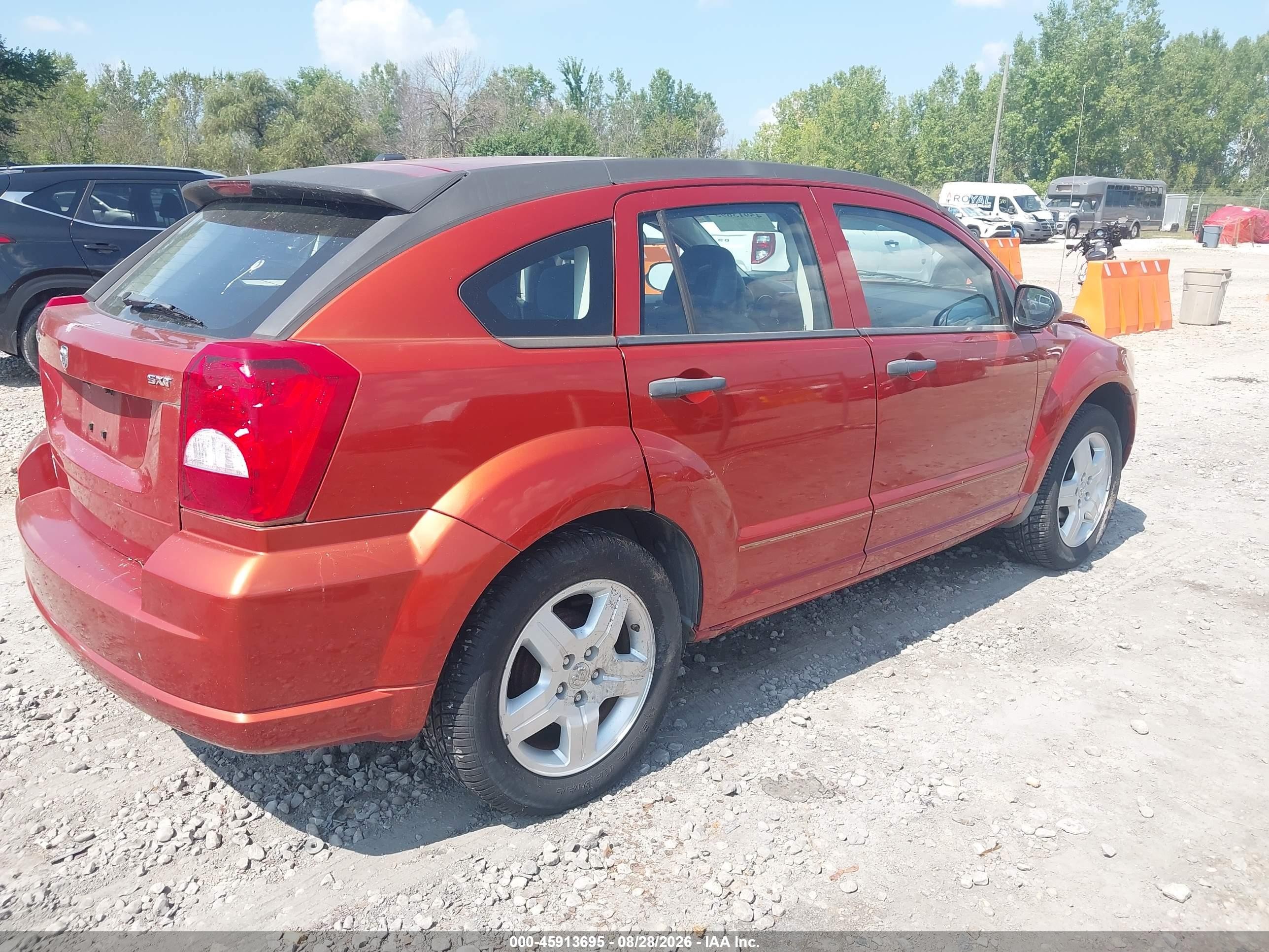 2008 Dodge Caliber Sxt Orange vin: 1B3HB48B18D503827