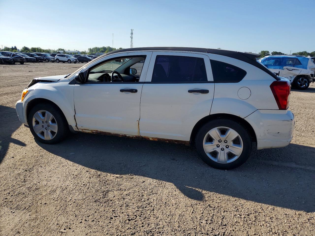 2008 Dodge Caliber Sxt White vin: 1B3HB48B18D623403