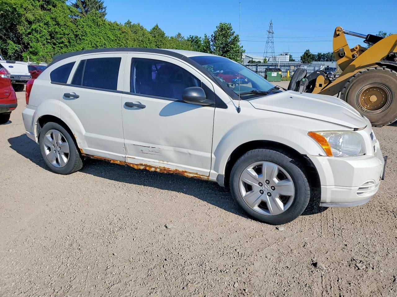 2008 Dodge Caliber Sxt White vin: 1B3HB48B18D623403