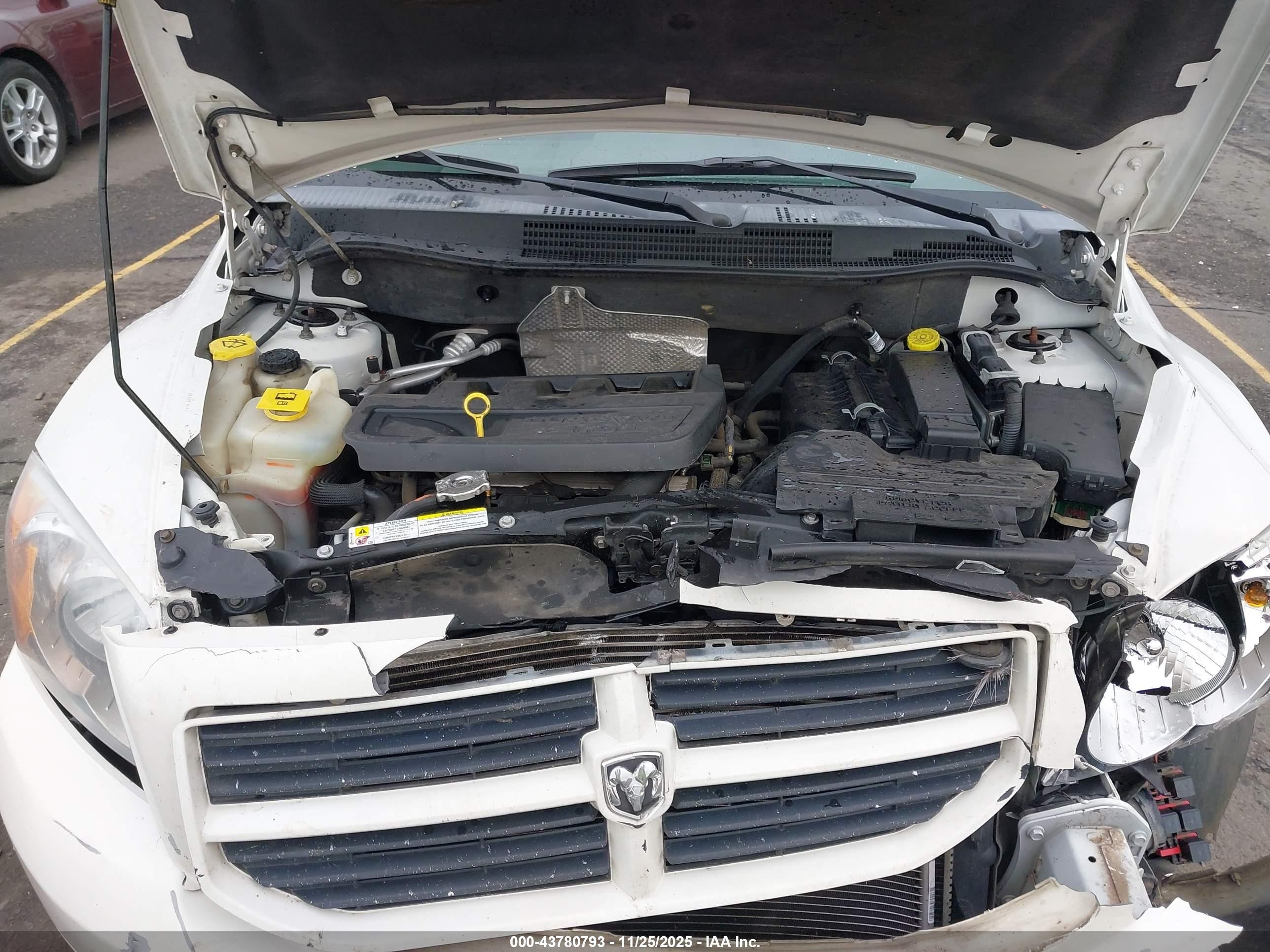 2007 Dodge Caliber Sxt Белый vin: 1B3HB48B27D172206