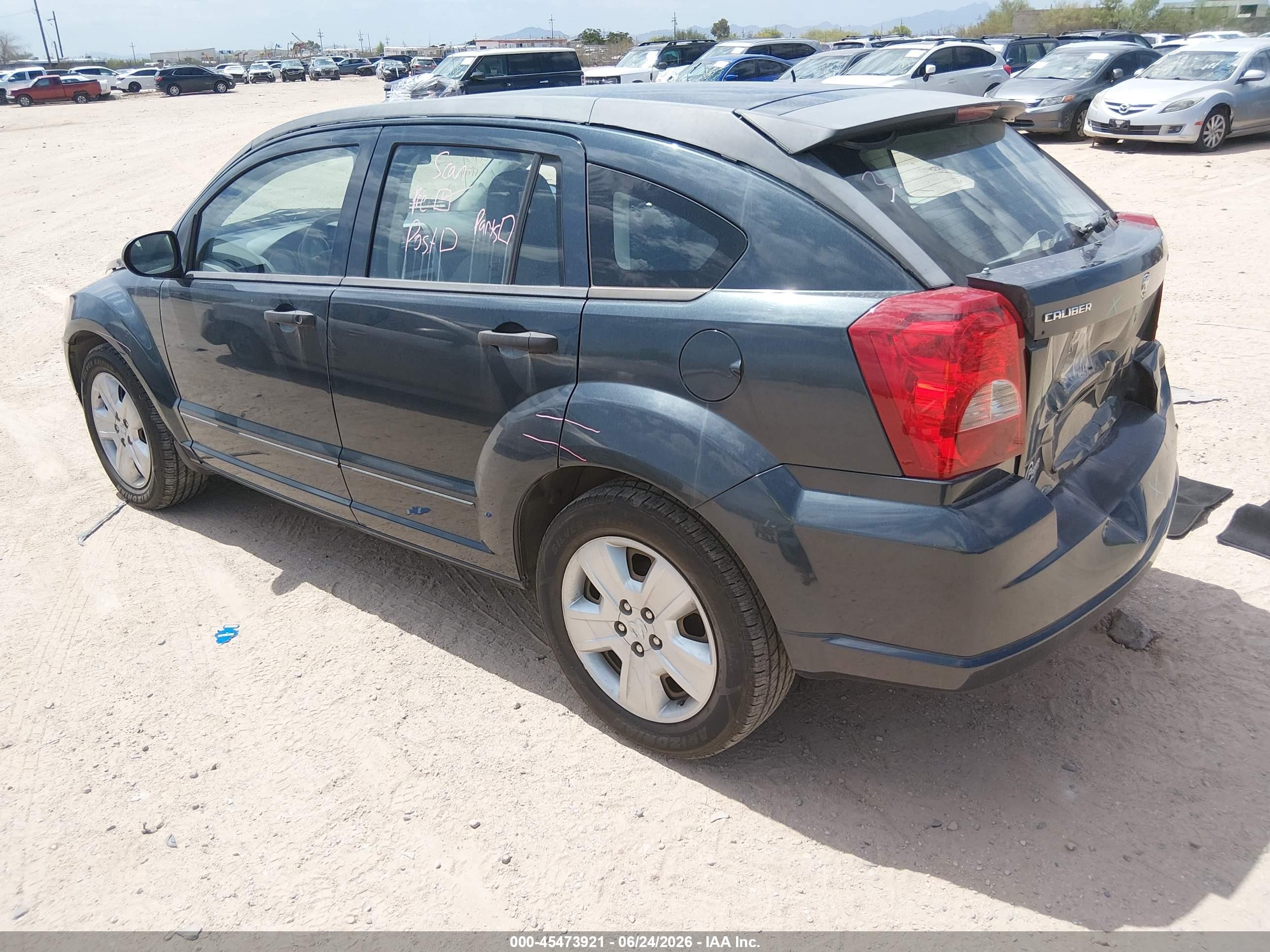 2007 Dodge Caliber Sxt Gray vin: 1B3HB48B27D404111