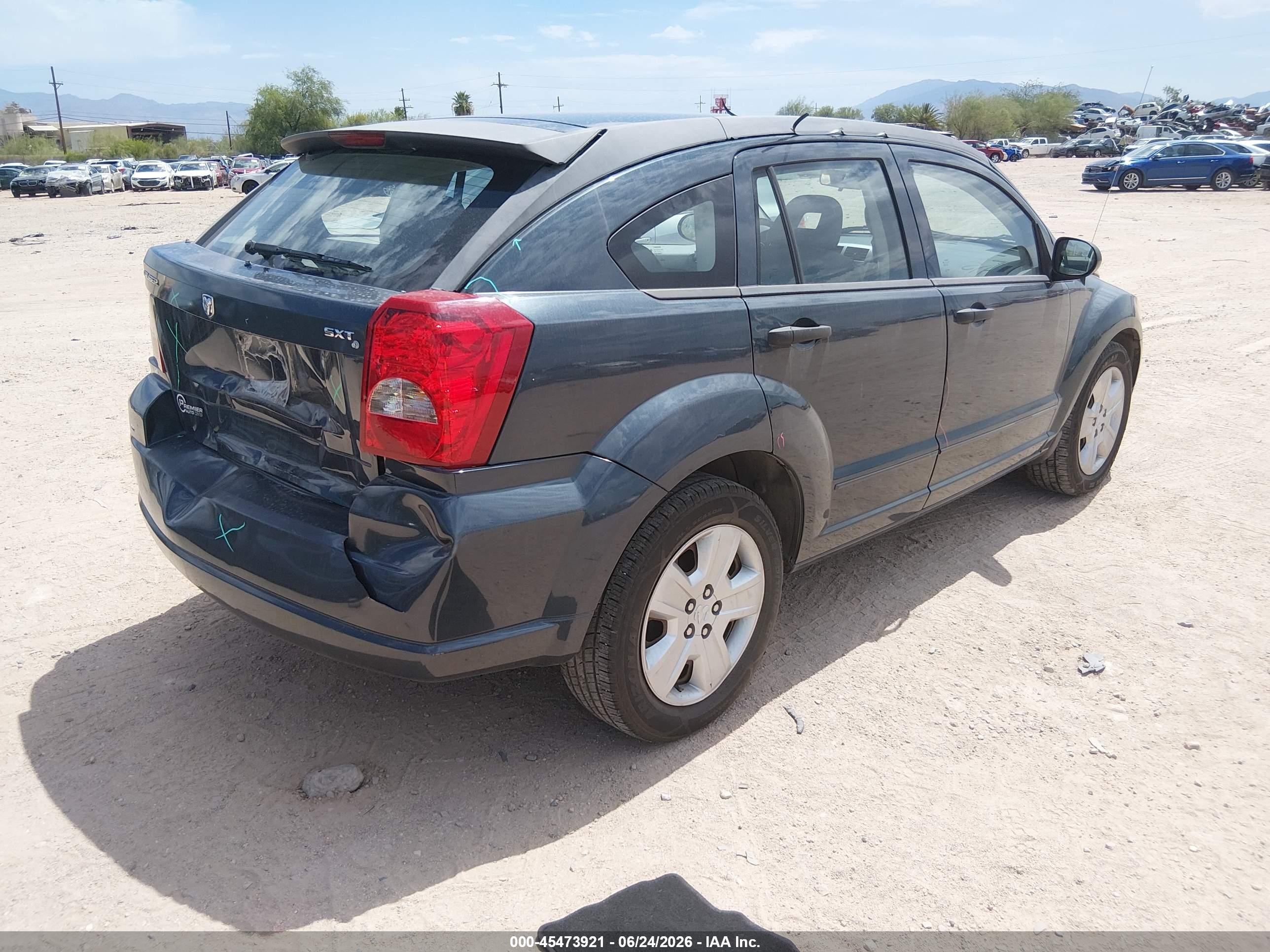 2007 Dodge Caliber Sxt Gray vin: 1B3HB48B27D404111