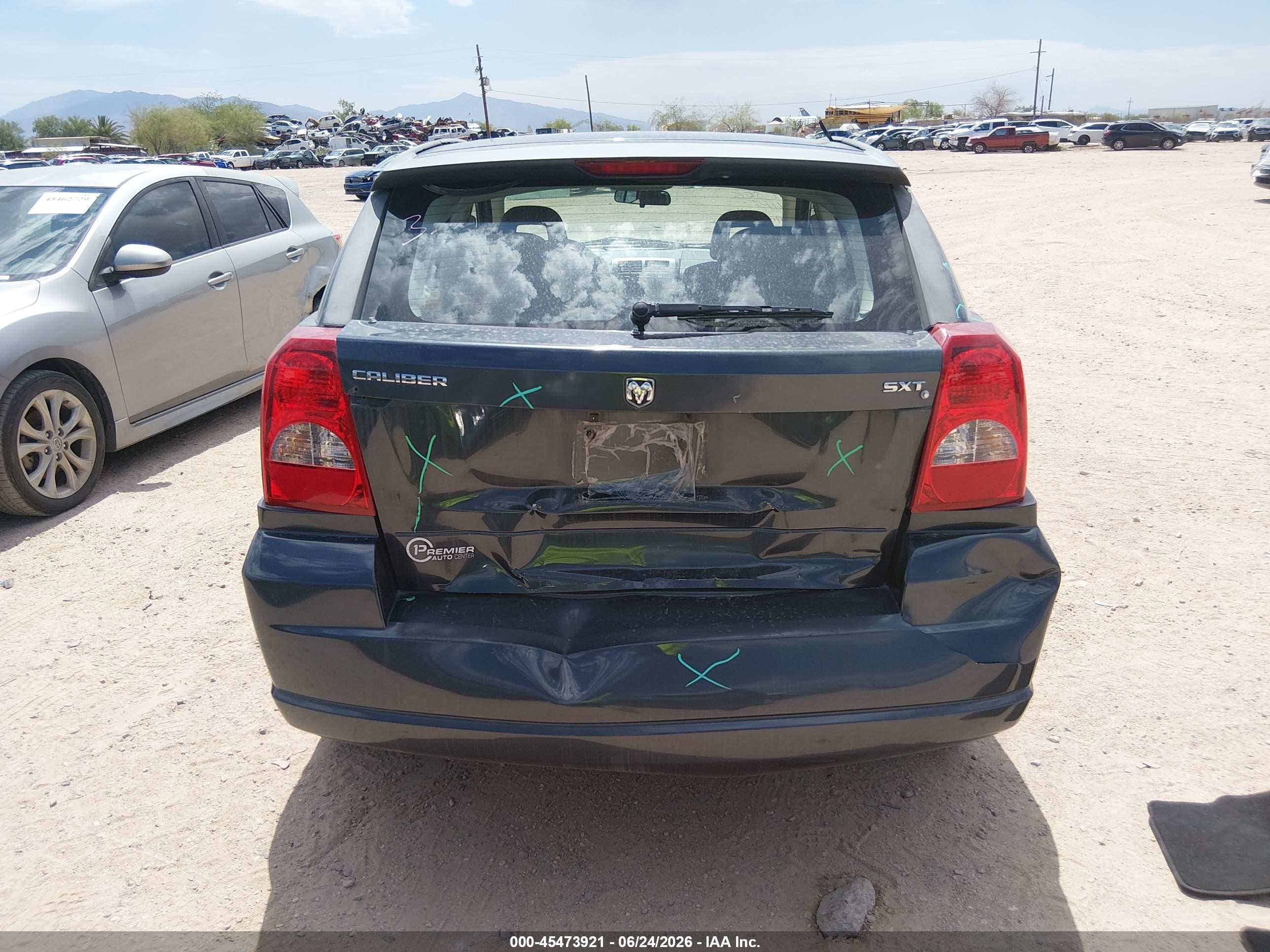 2007 Dodge Caliber Sxt Gray vin: 1B3HB48B27D404111