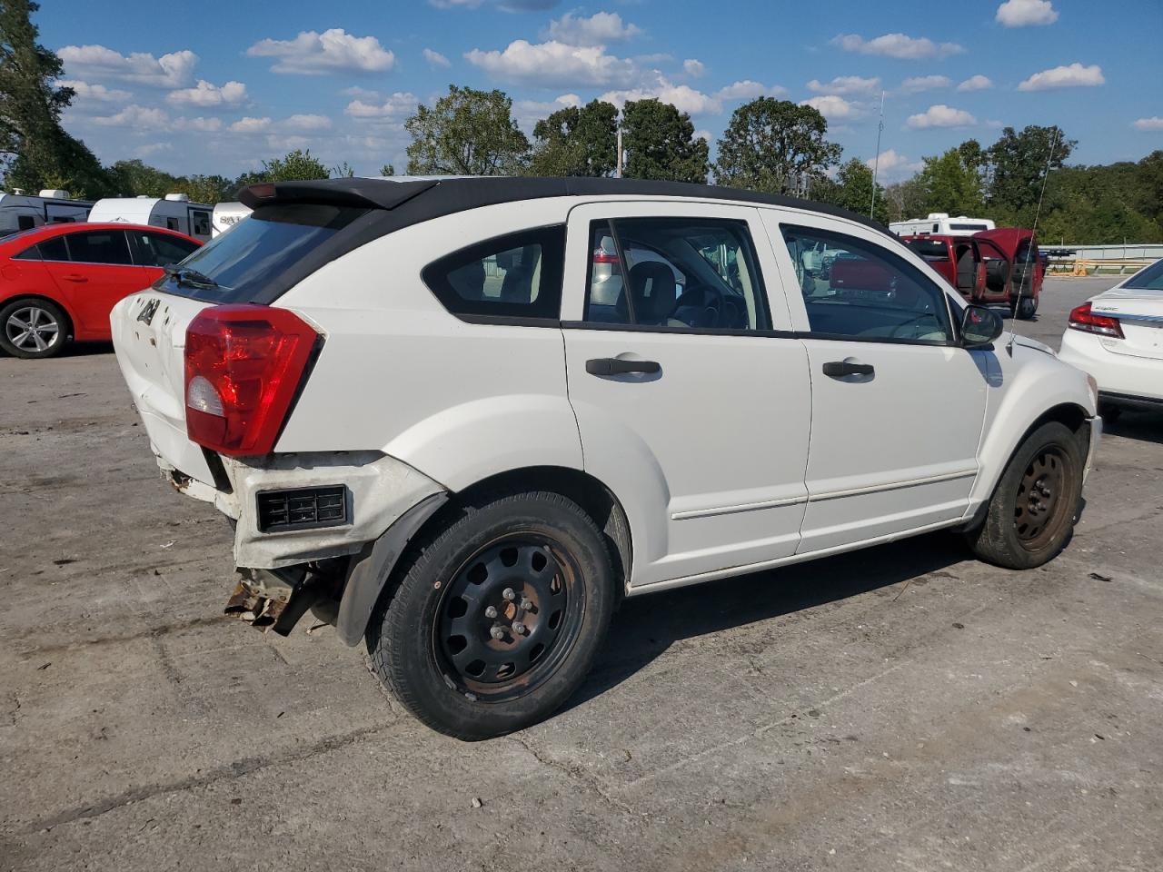2007 Dodge Caliber Sxt Белый vin: 1B3HB48B27D576221