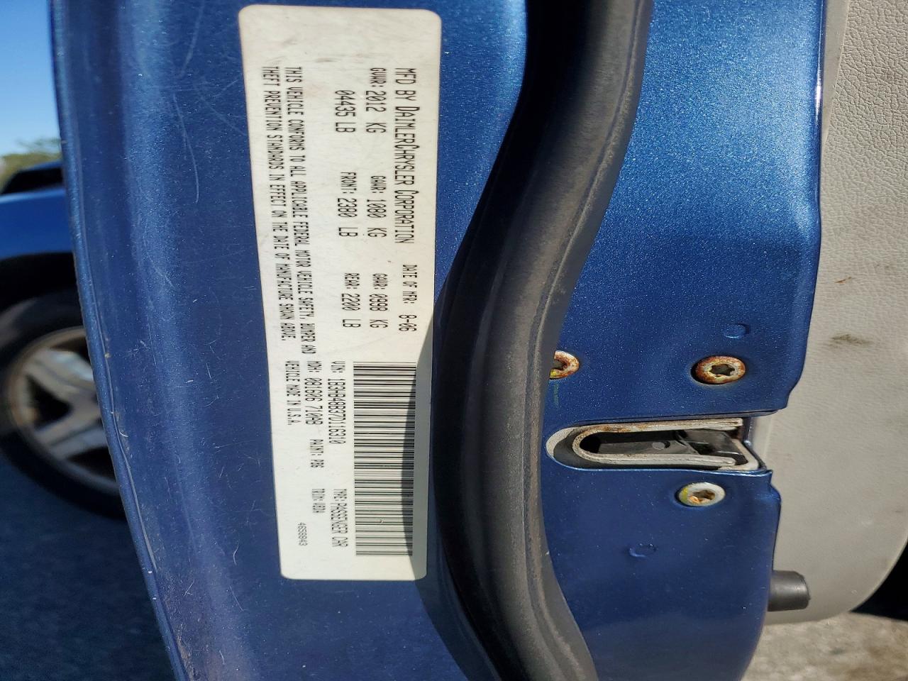 2007 Dodge Caliber Sxt Blue vin: 1B3HB48B37D116310