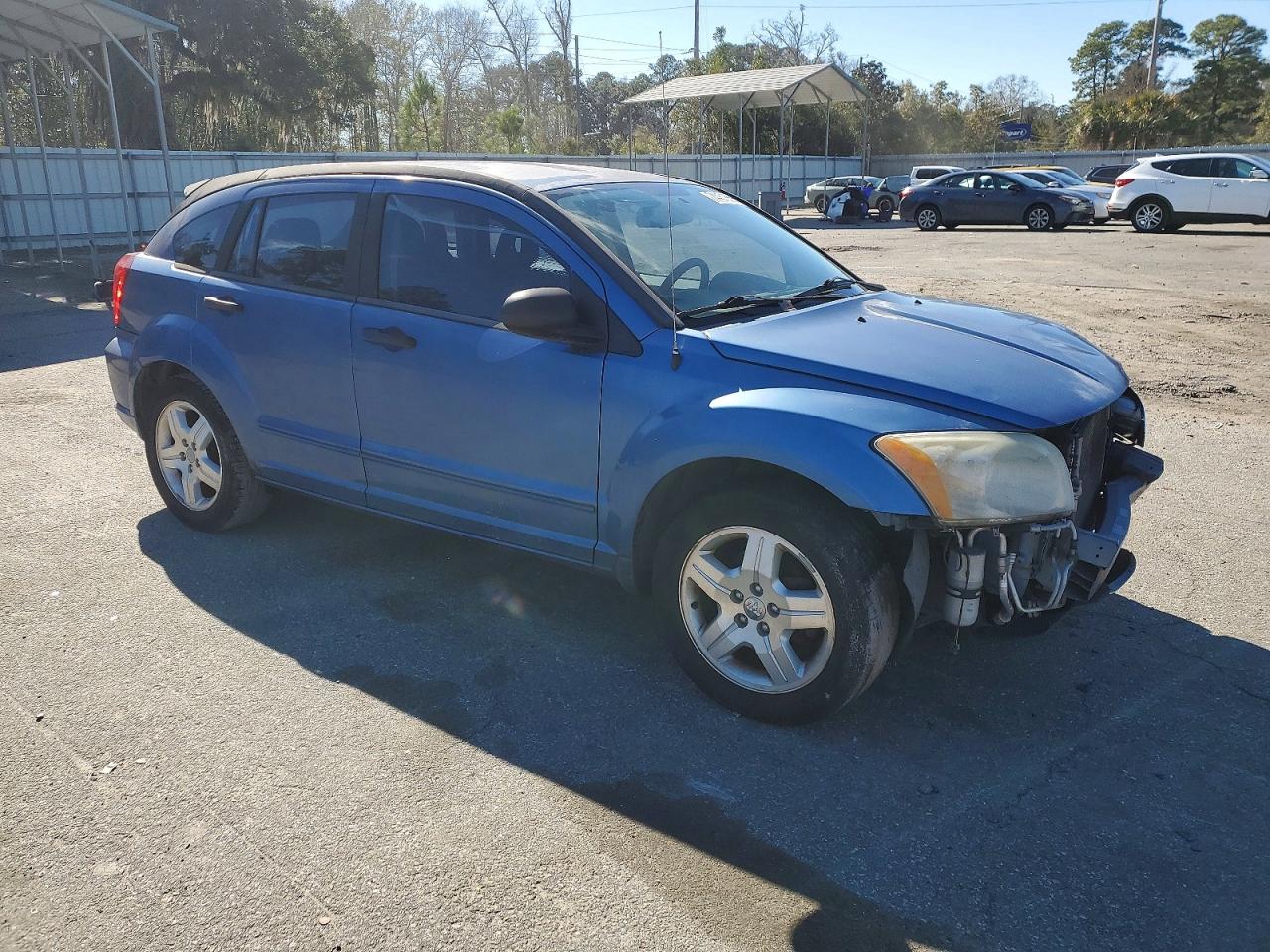2007 Dodge Caliber Sxt Blue vin: 1B3HB48B37D116310