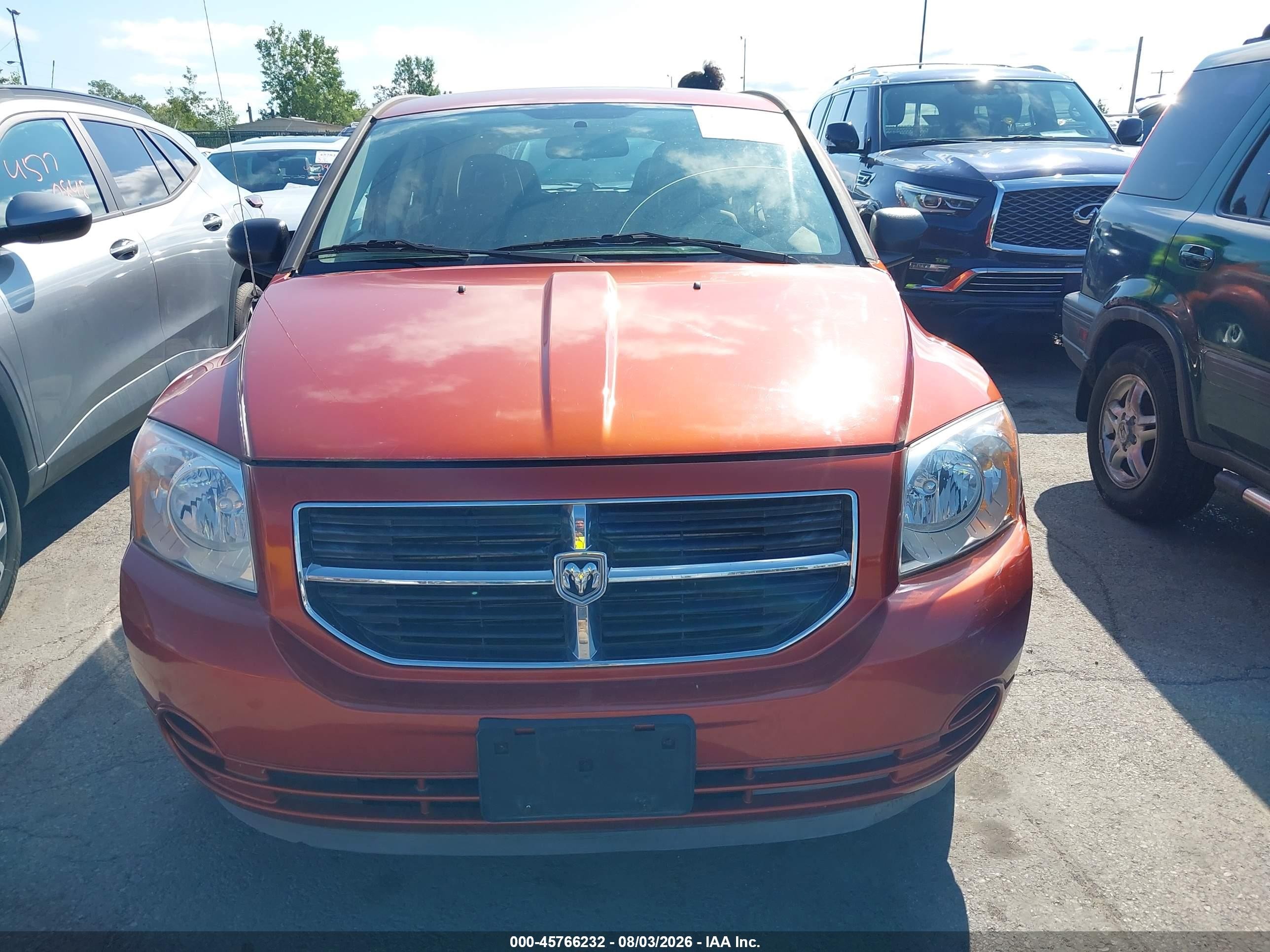 2007 Dodge Caliber Sxt Orange vin: 1B3HB48B37D125699