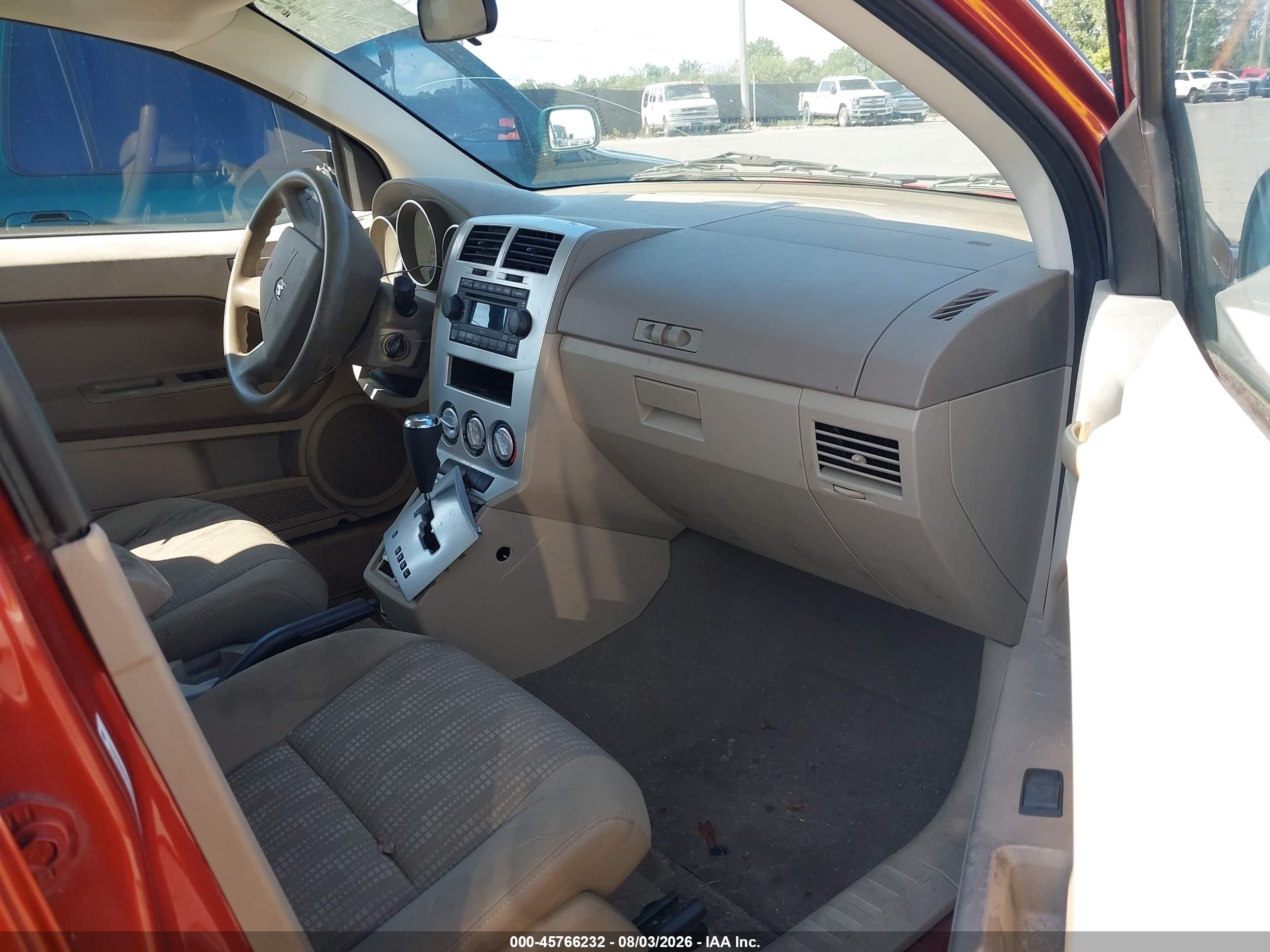2007 Dodge Caliber Sxt Orange vin: 1B3HB48B37D125699