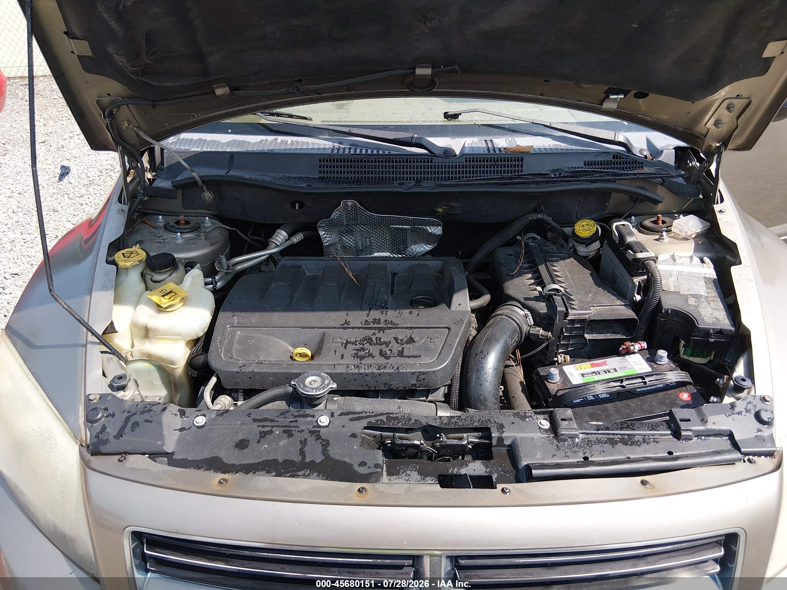 2007 Dodge Caliber Sxt Brown vin: 1B3HB48B37D195770