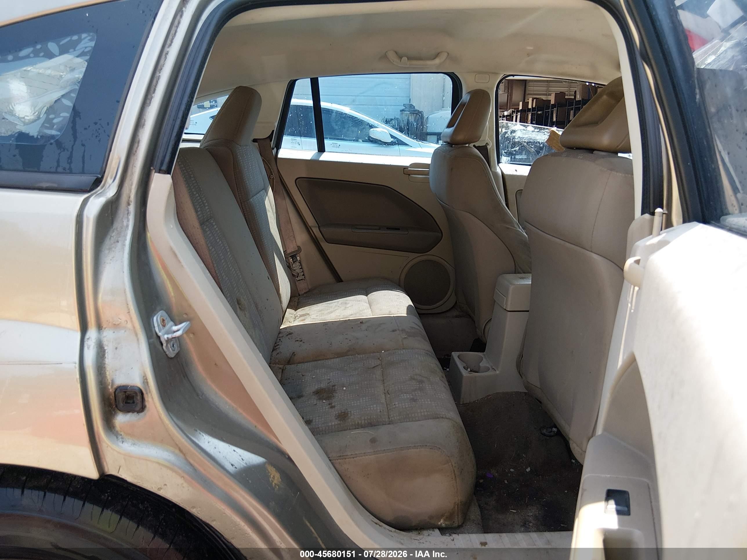 2007 Dodge Caliber Sxt Brown vin: 1B3HB48B37D195770