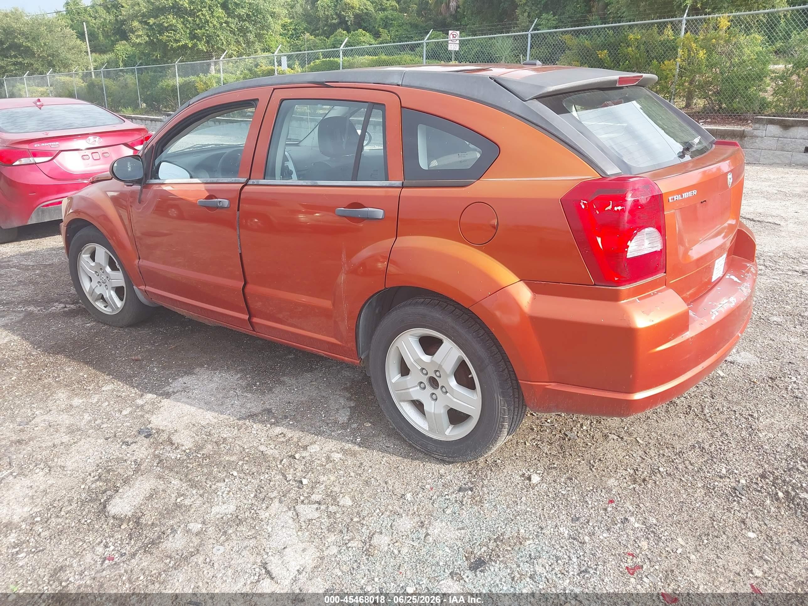 2008 Dodge Caliber Sxt Orange vin: 1B3HB48B38D587441