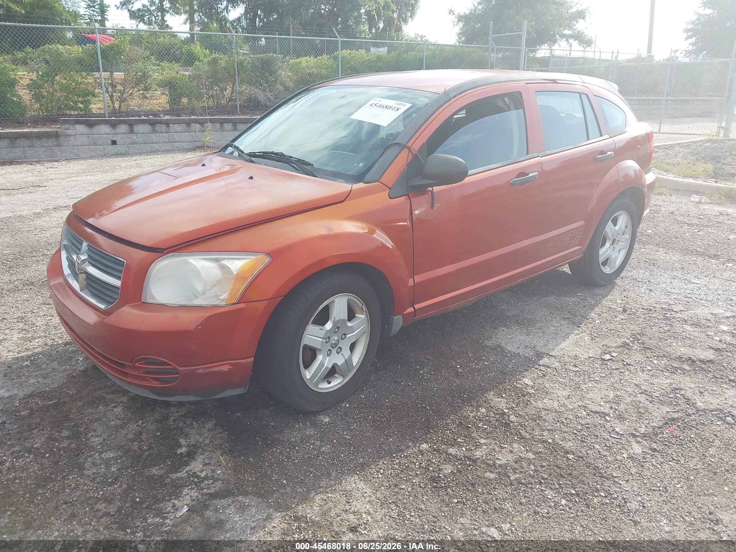 2008 Dodge Caliber Sxt Orange vin: 1B3HB48B38D587441