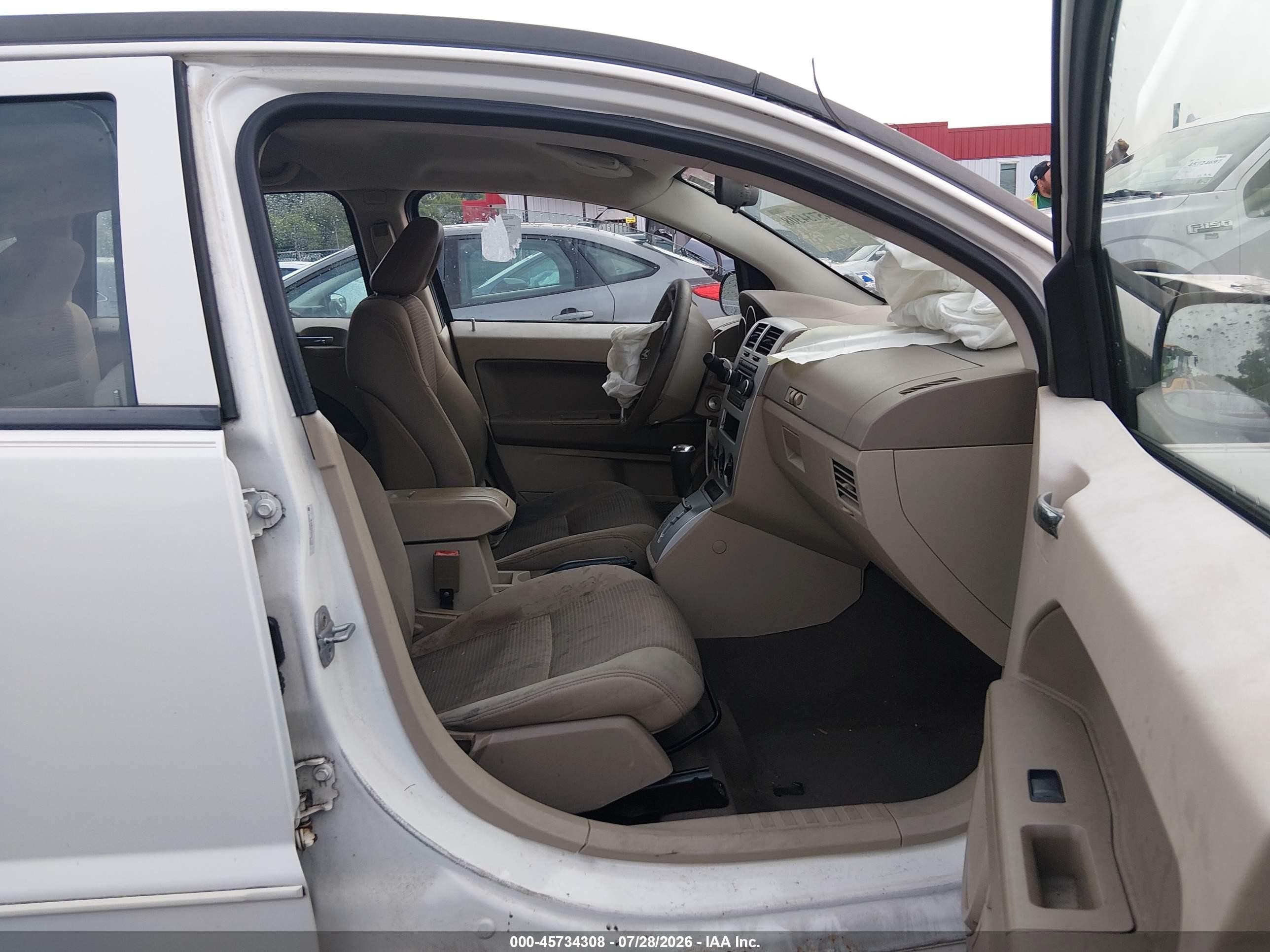 2008 Dodge Caliber Sxt Белый vin: 1B3HB48B38D617375