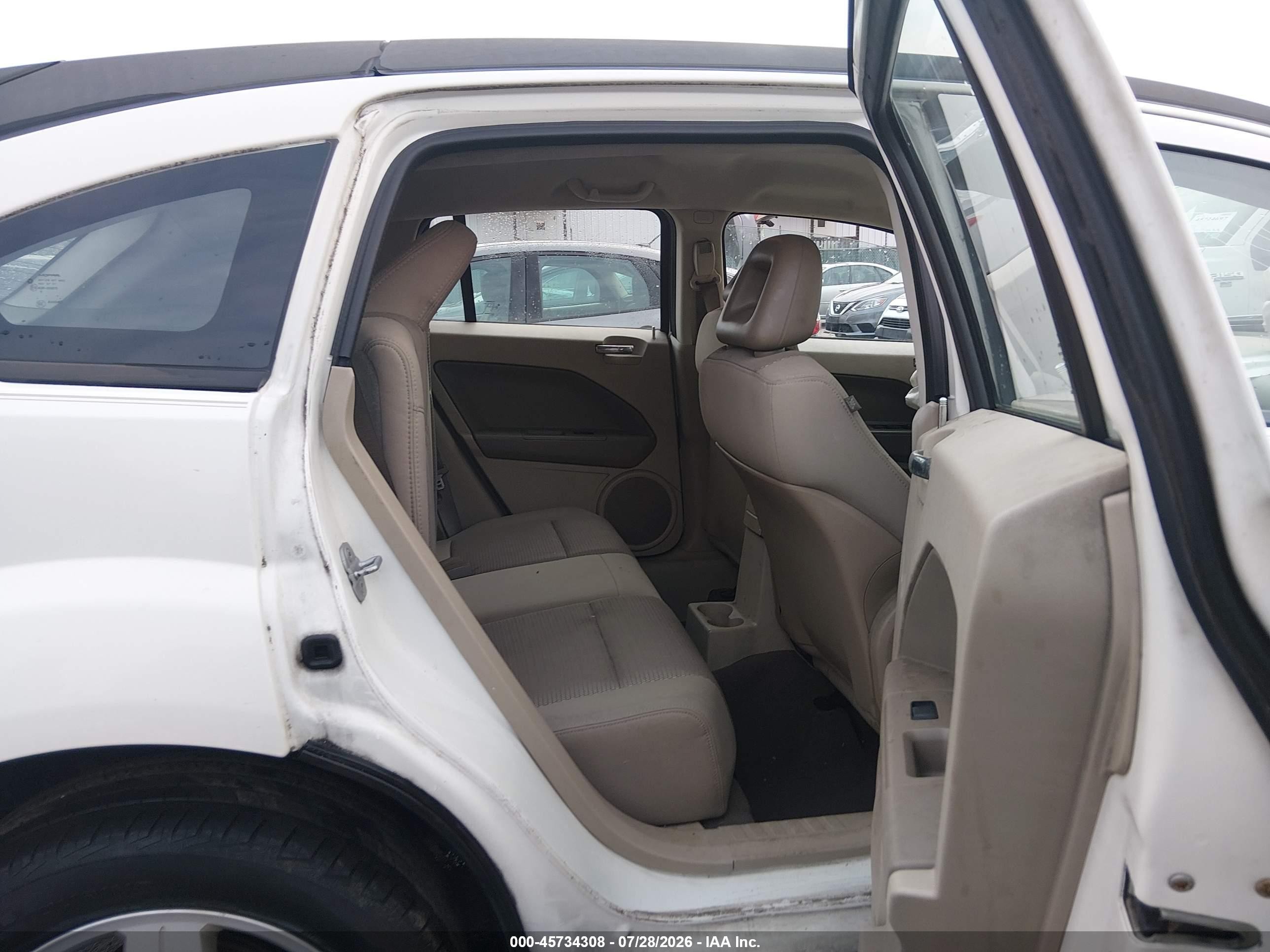 2008 Dodge Caliber Sxt Белый vin: 1B3HB48B38D617375