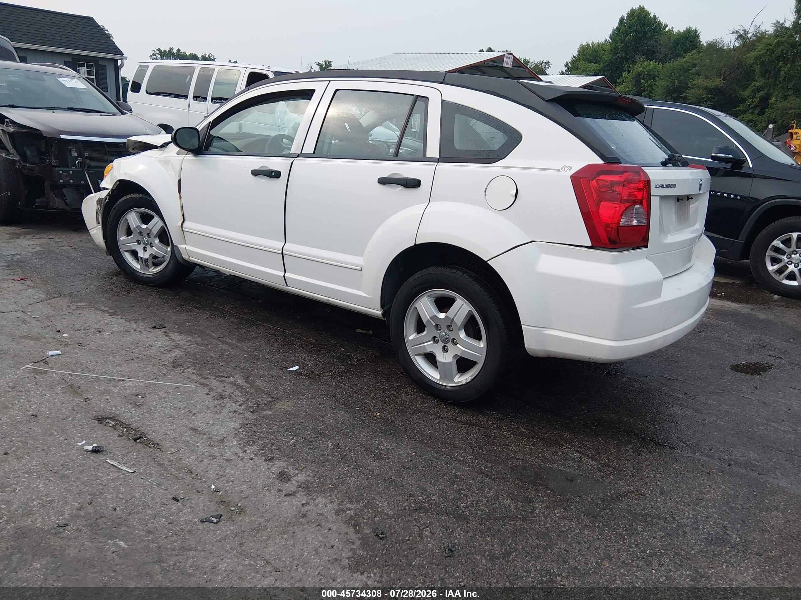 2008 Dodge Caliber Sxt Белый vin: 1B3HB48B38D617375