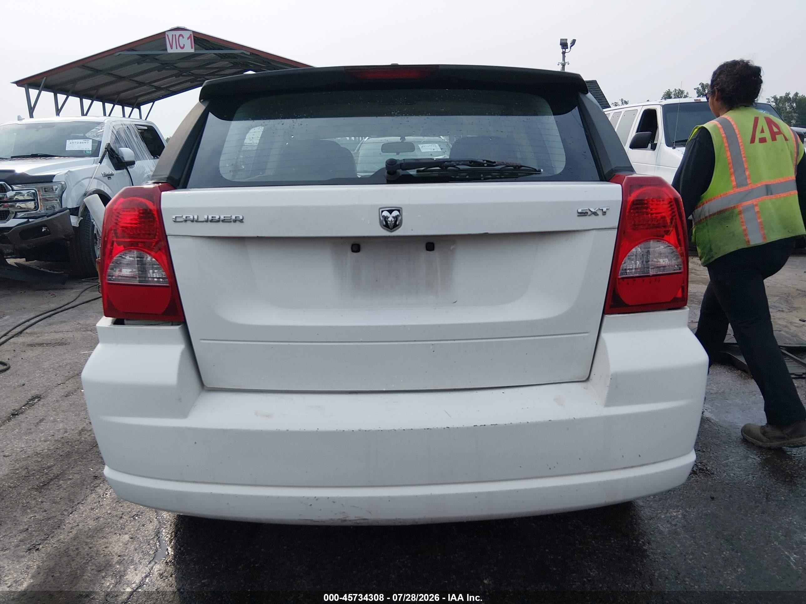 2008 Dodge Caliber Sxt Белый vin: 1B3HB48B38D617375