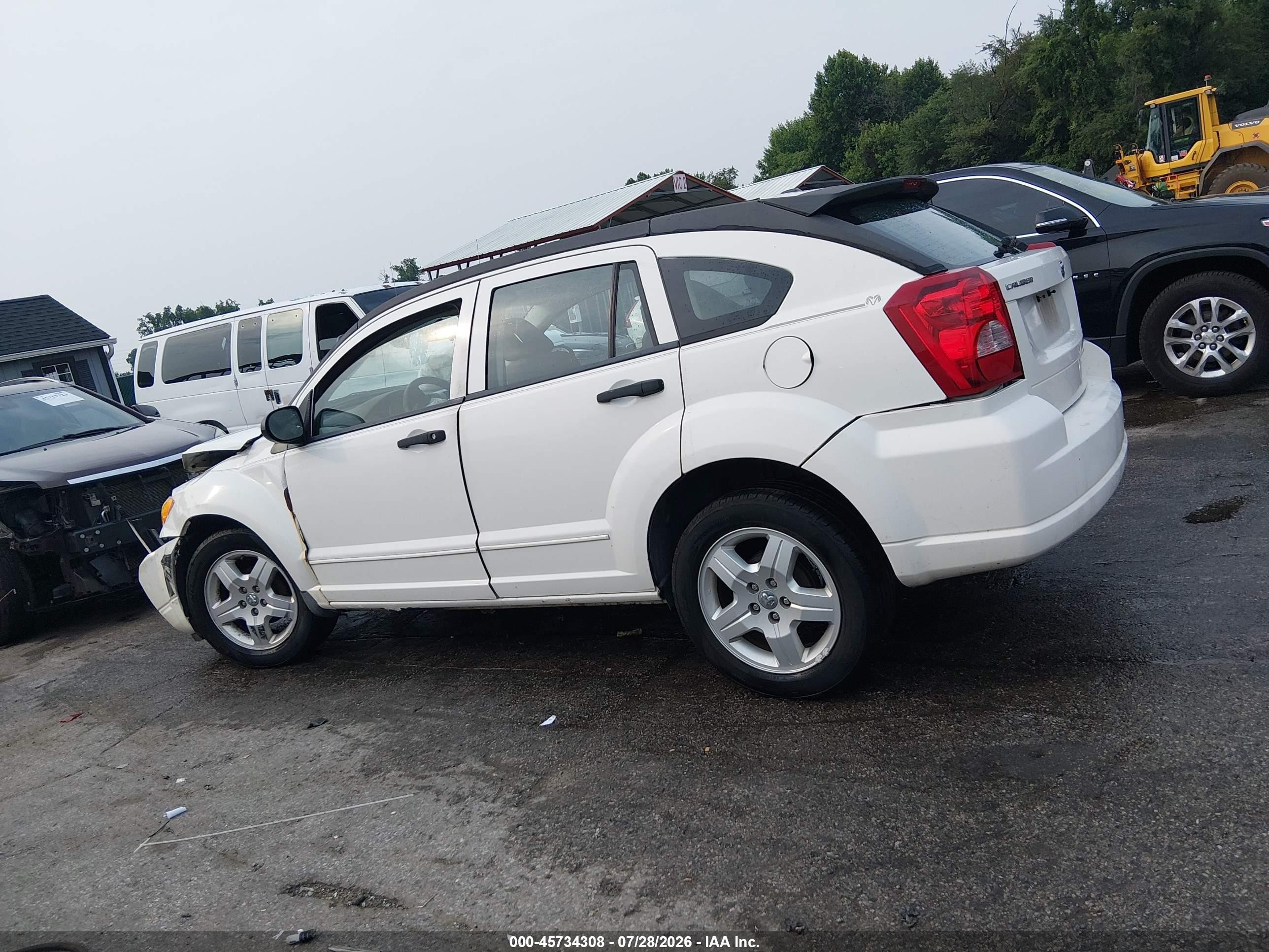 2008 Dodge Caliber Sxt Белый vin: 1B3HB48B38D617375