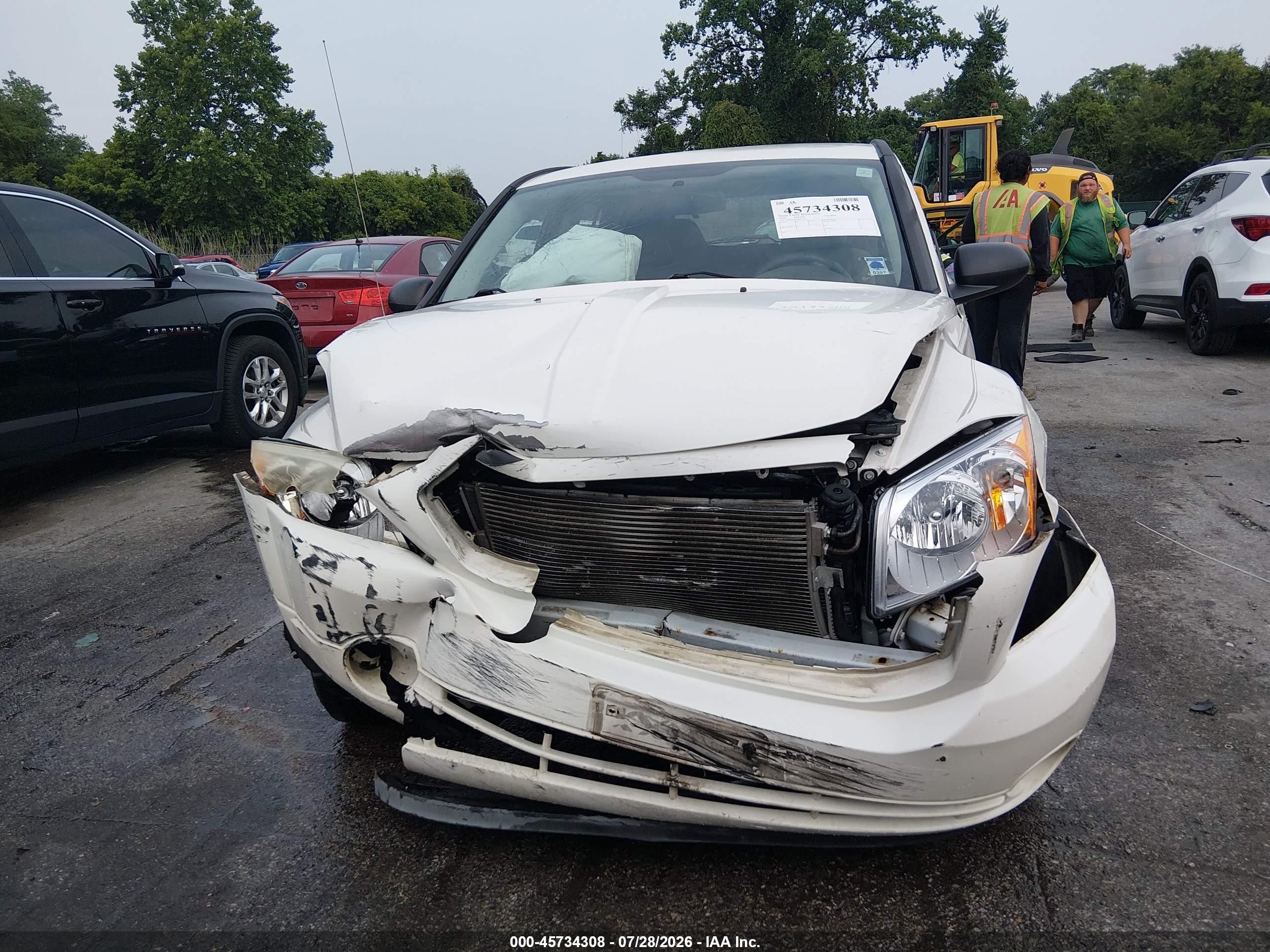 2008 Dodge Caliber Sxt Белый vin: 1B3HB48B38D617375