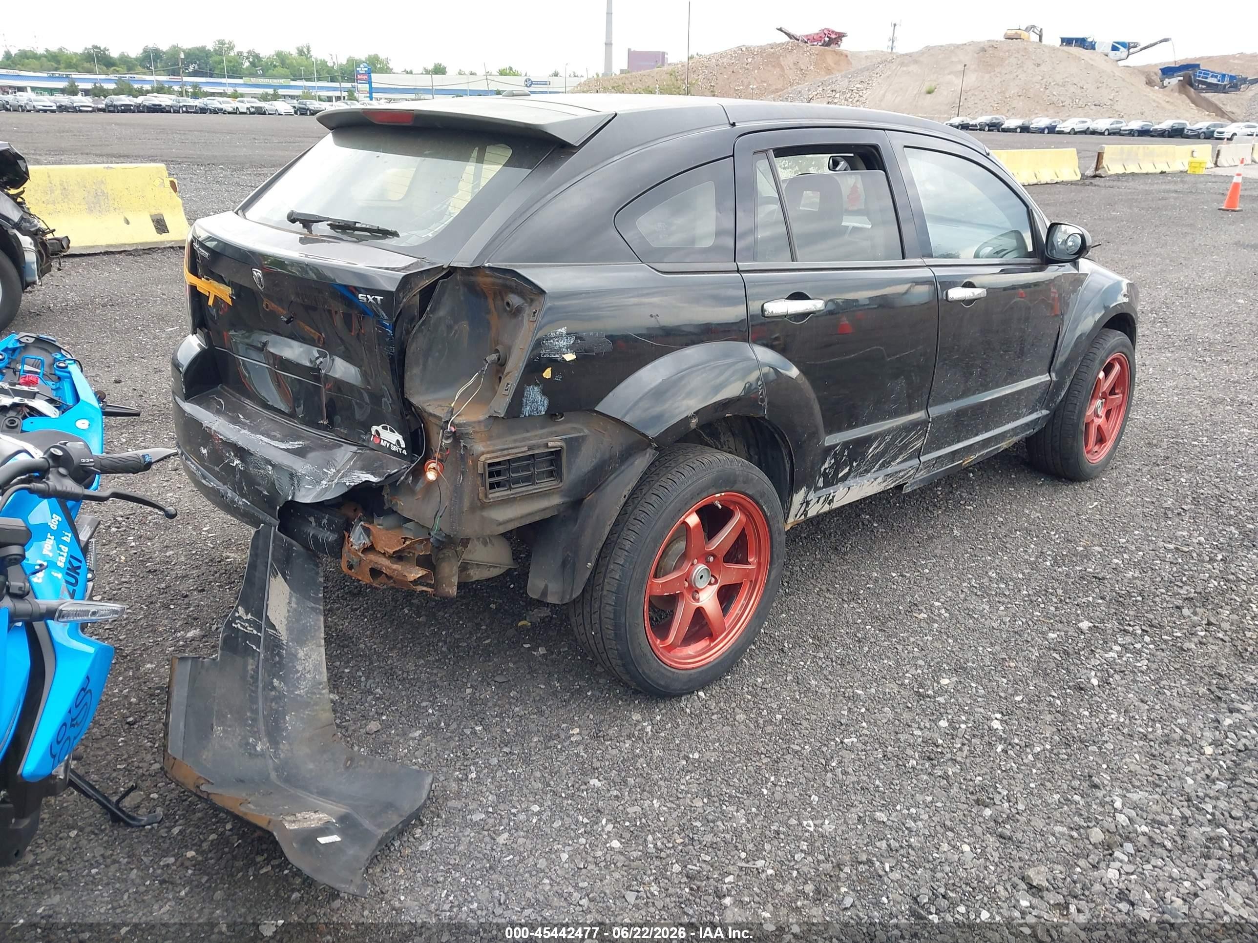 2008 Dodge Caliber Sxt Black vin: 1B3HB48B38D723955