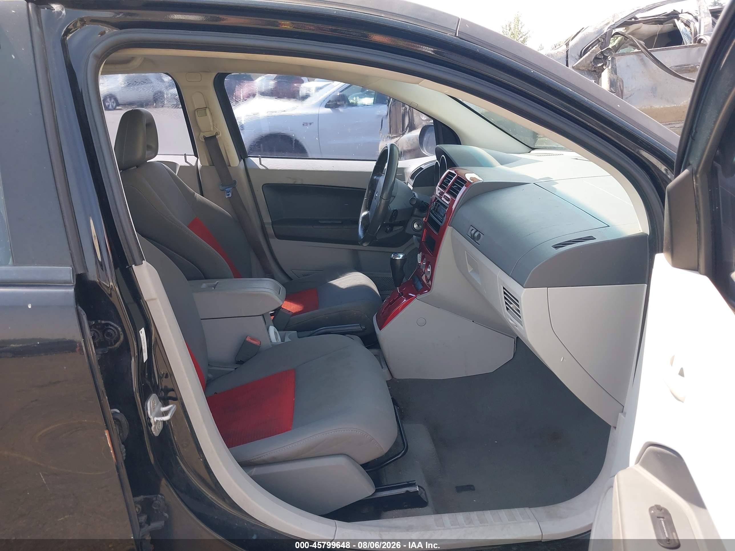 2007 Dodge Caliber Sxt Black vin: 1B3HB48B47D104599