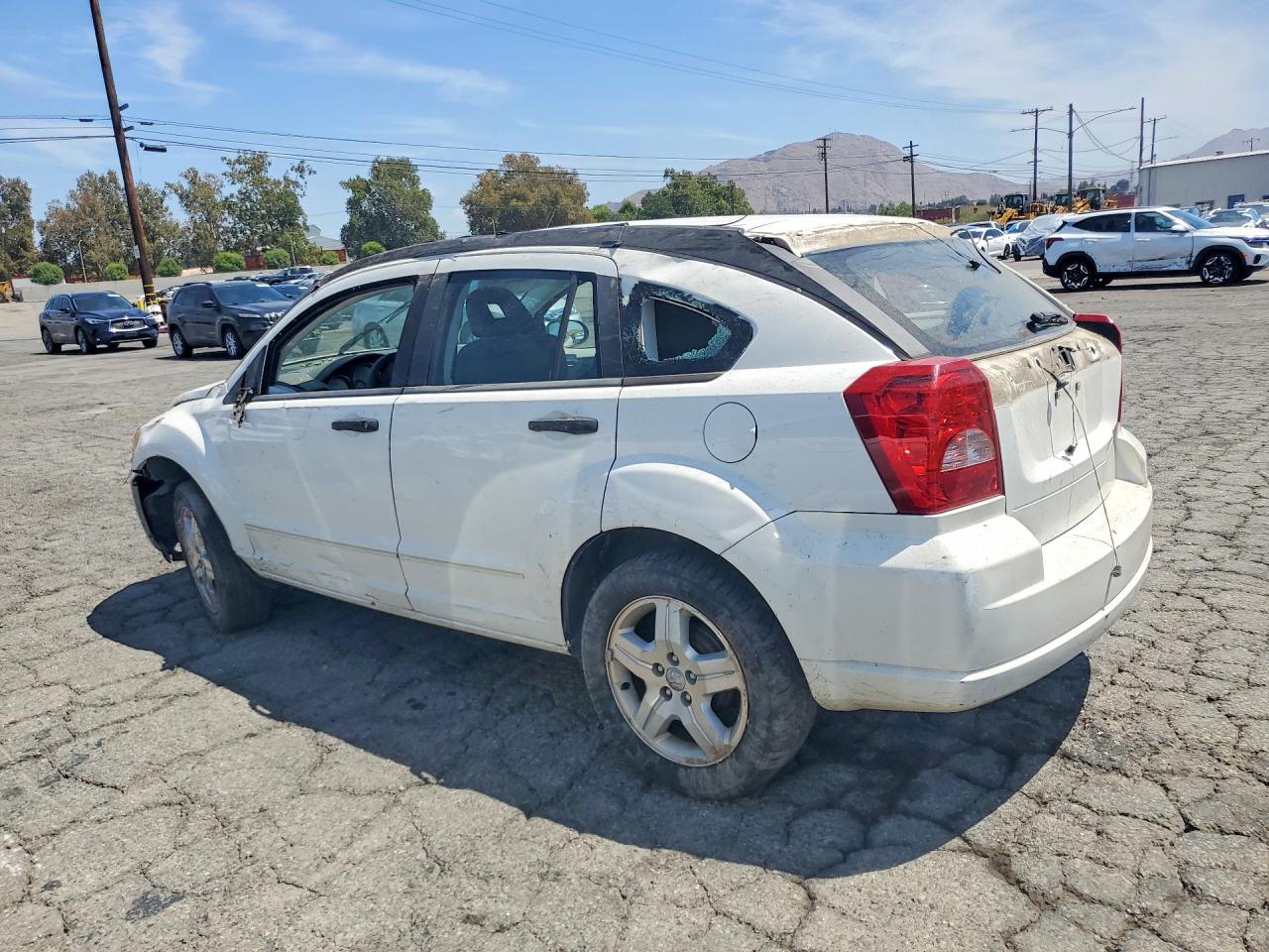 2007 Dodge Caliber Sxt White vin: 1B3HB48B47D108961