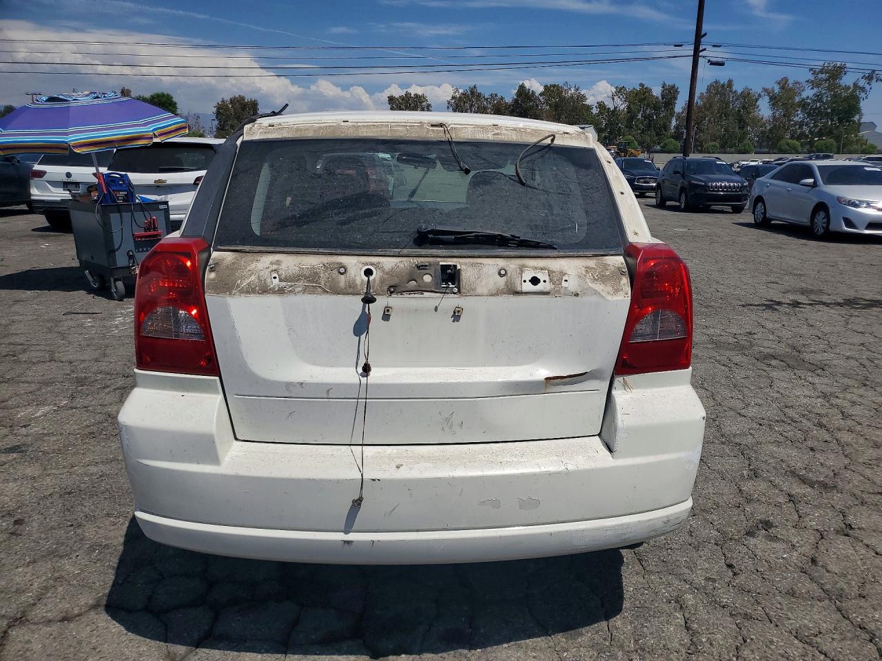 2007 Dodge Caliber Sxt White vin: 1B3HB48B47D108961