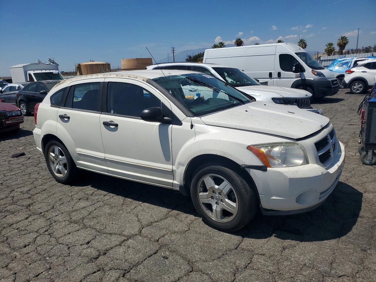 2007 Dodge Caliber Sxt White vin: 1B3HB48B47D108961