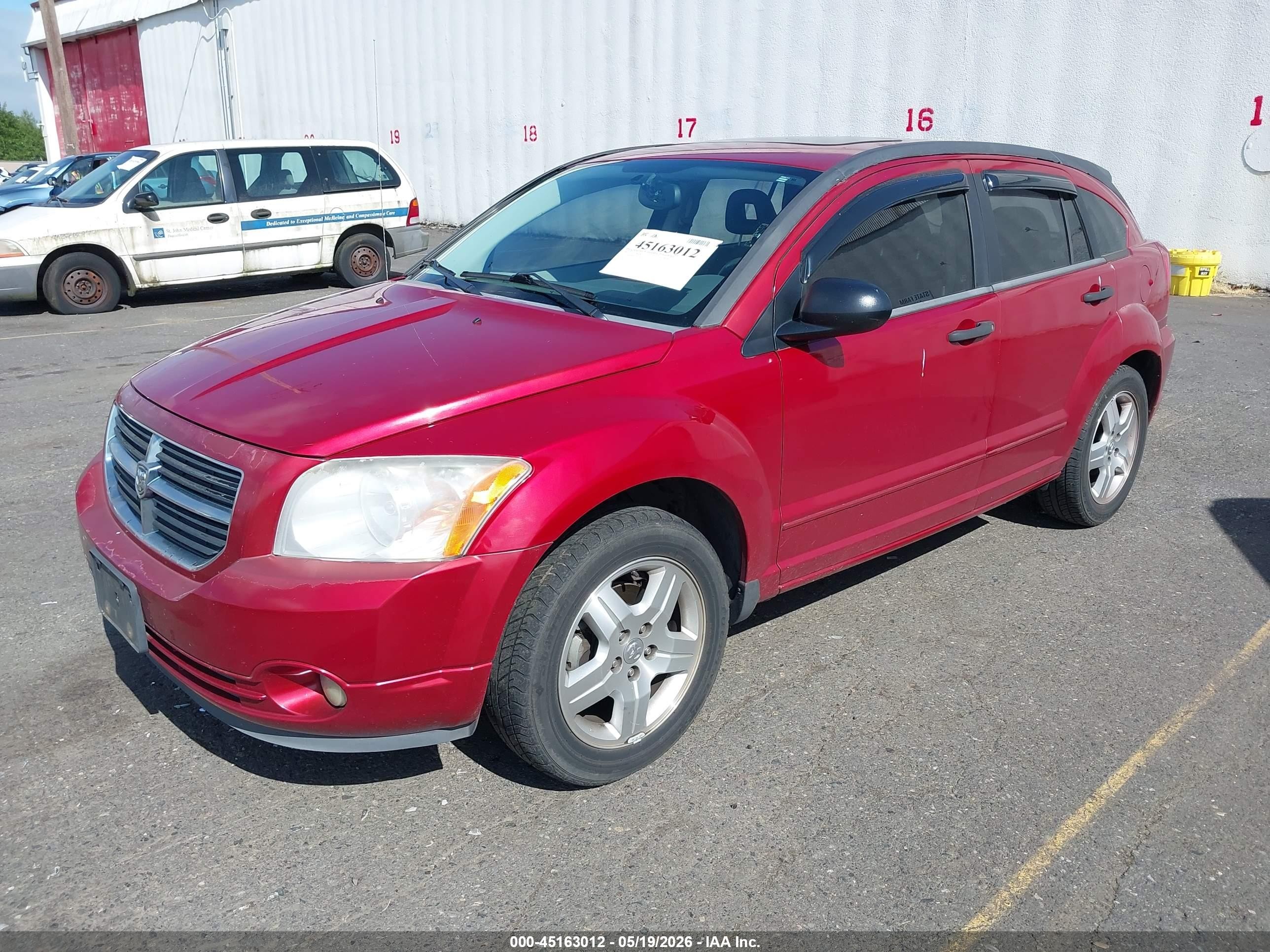 2007 Dodge Caliber Sxt Красный vin: 1B3HB48B47D504985