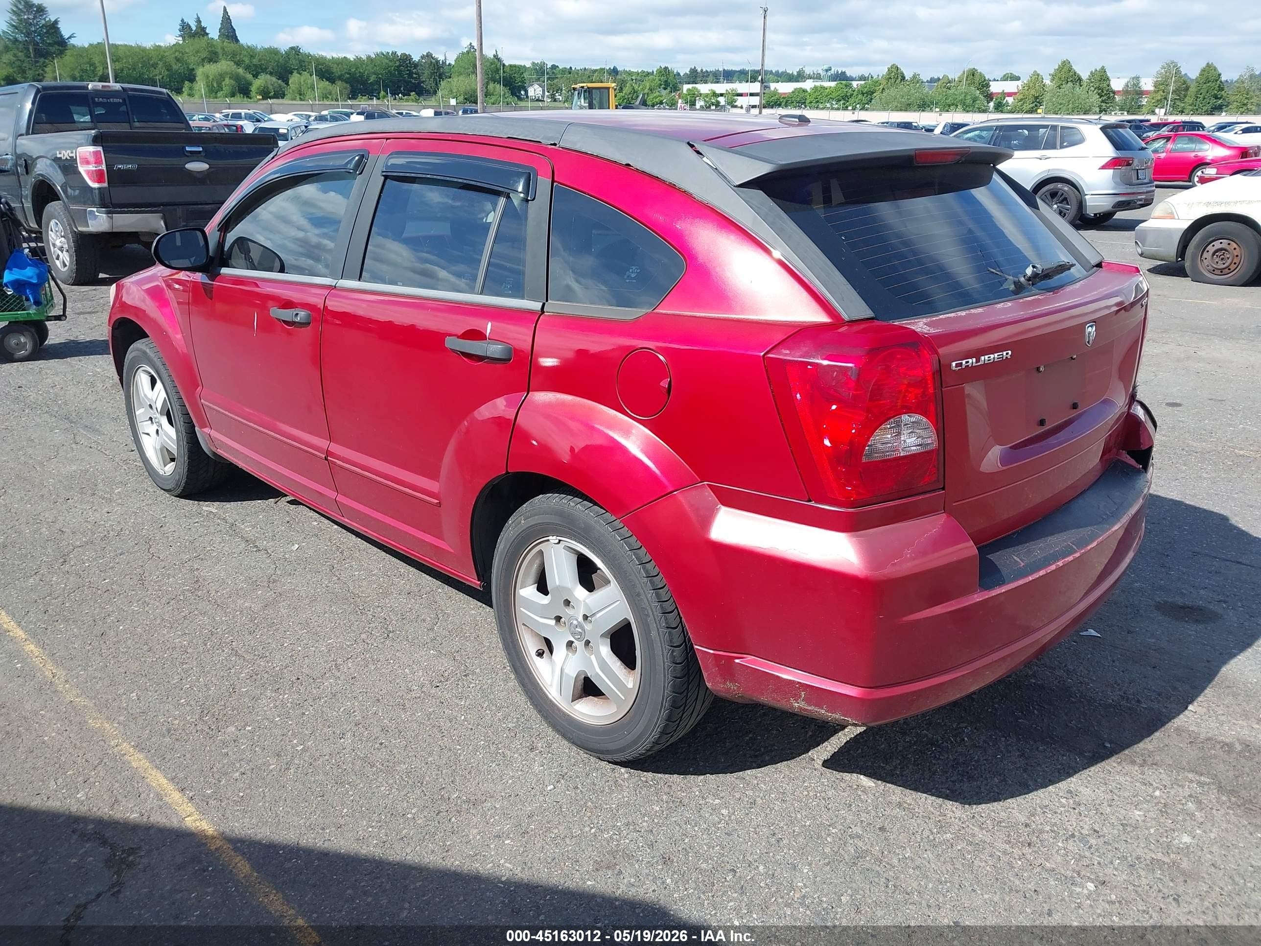 2007 Dodge Caliber Sxt Красный vin: 1B3HB48B47D504985