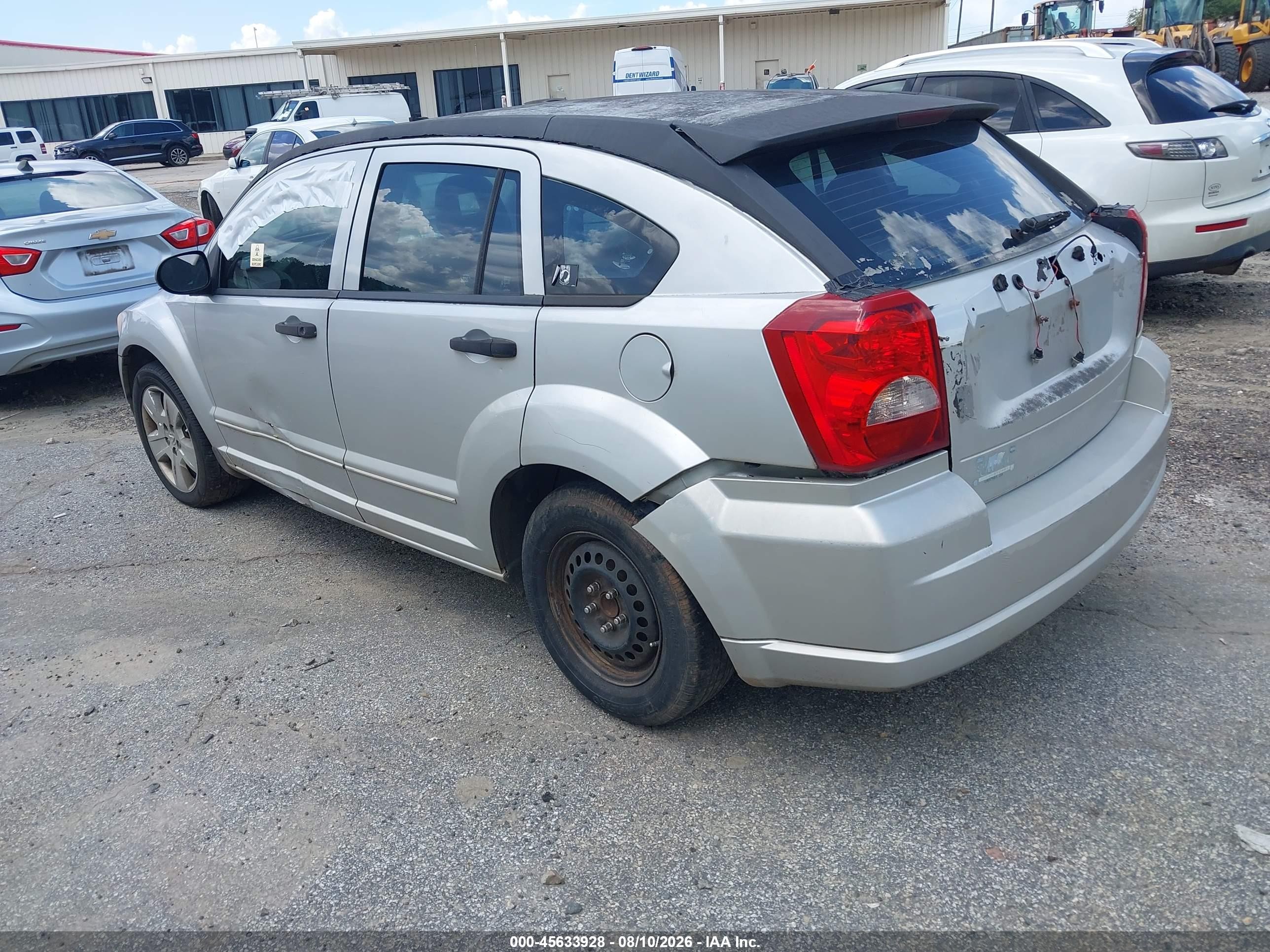 2007 Dodge Caliber Sxt Gray vin: 1B3HB48B47D519843