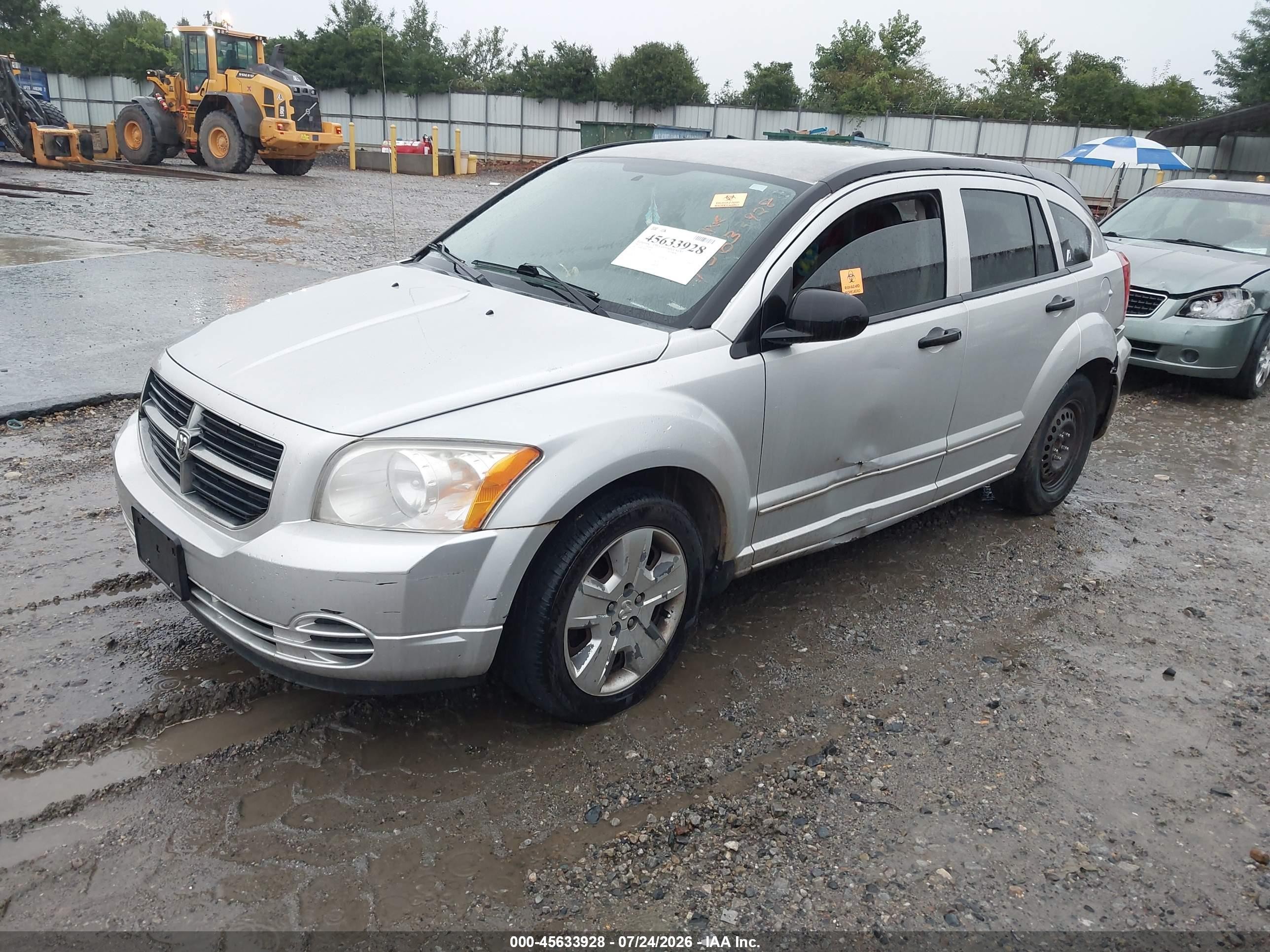 2007 Dodge Caliber Sxt Gray vin: 1B3HB48B47D519843