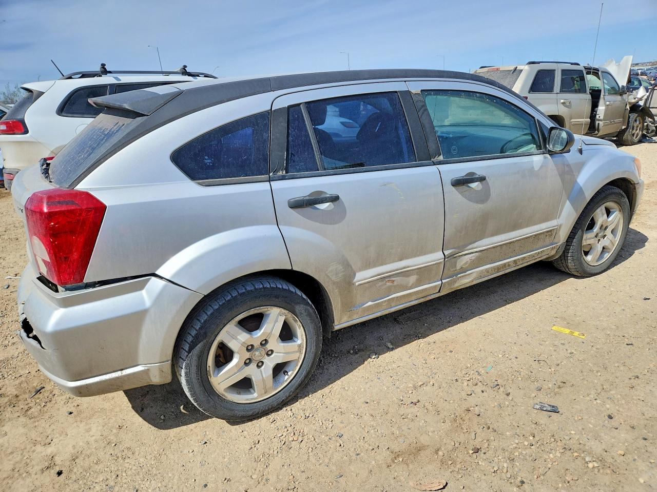 2007 Dodge Caliber Sxt Silver vin: 1B3HB48B47D525898