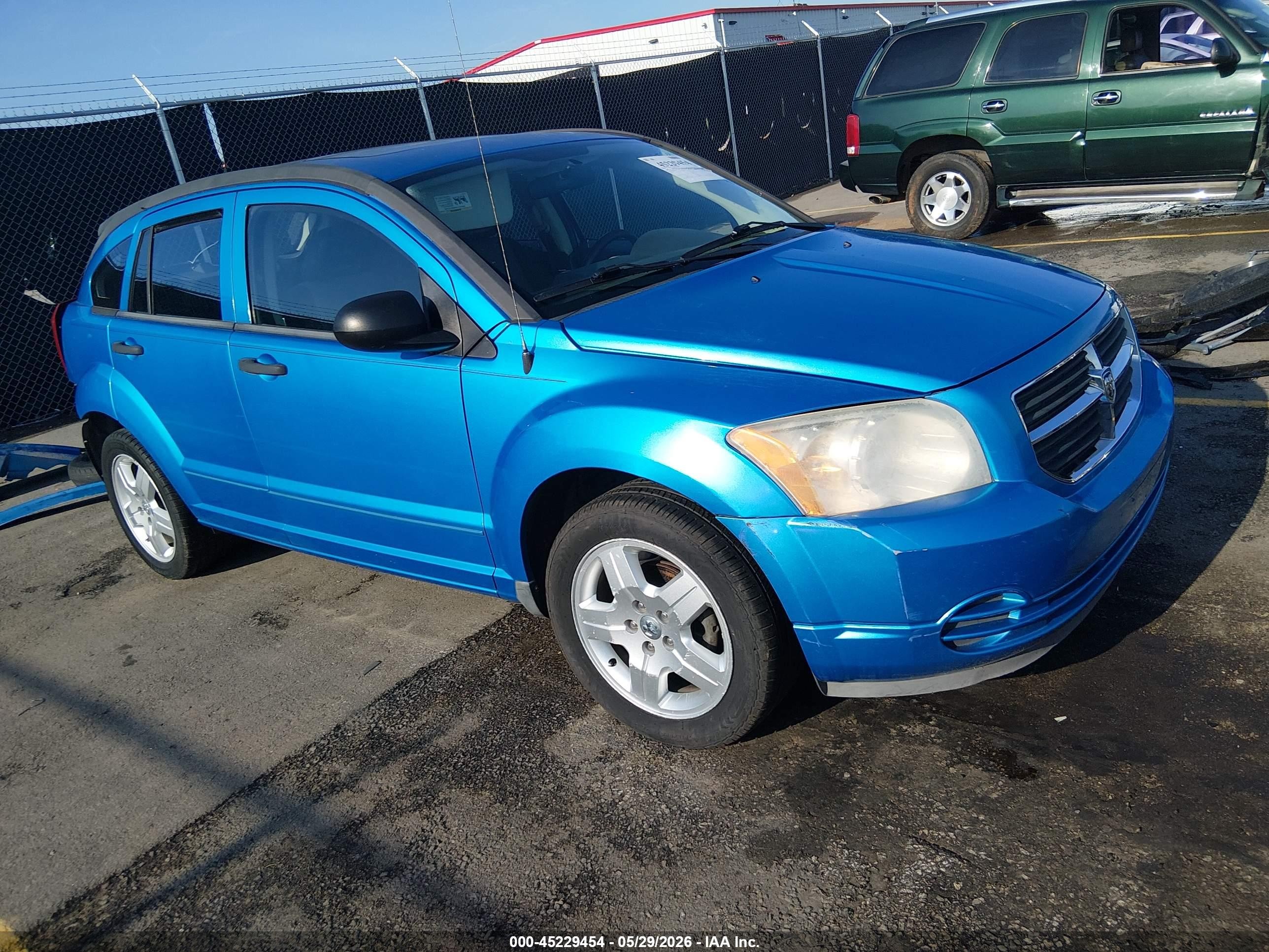 2008 Dodge Caliber Sxt Blue vin: 1B3HB48B48D753210