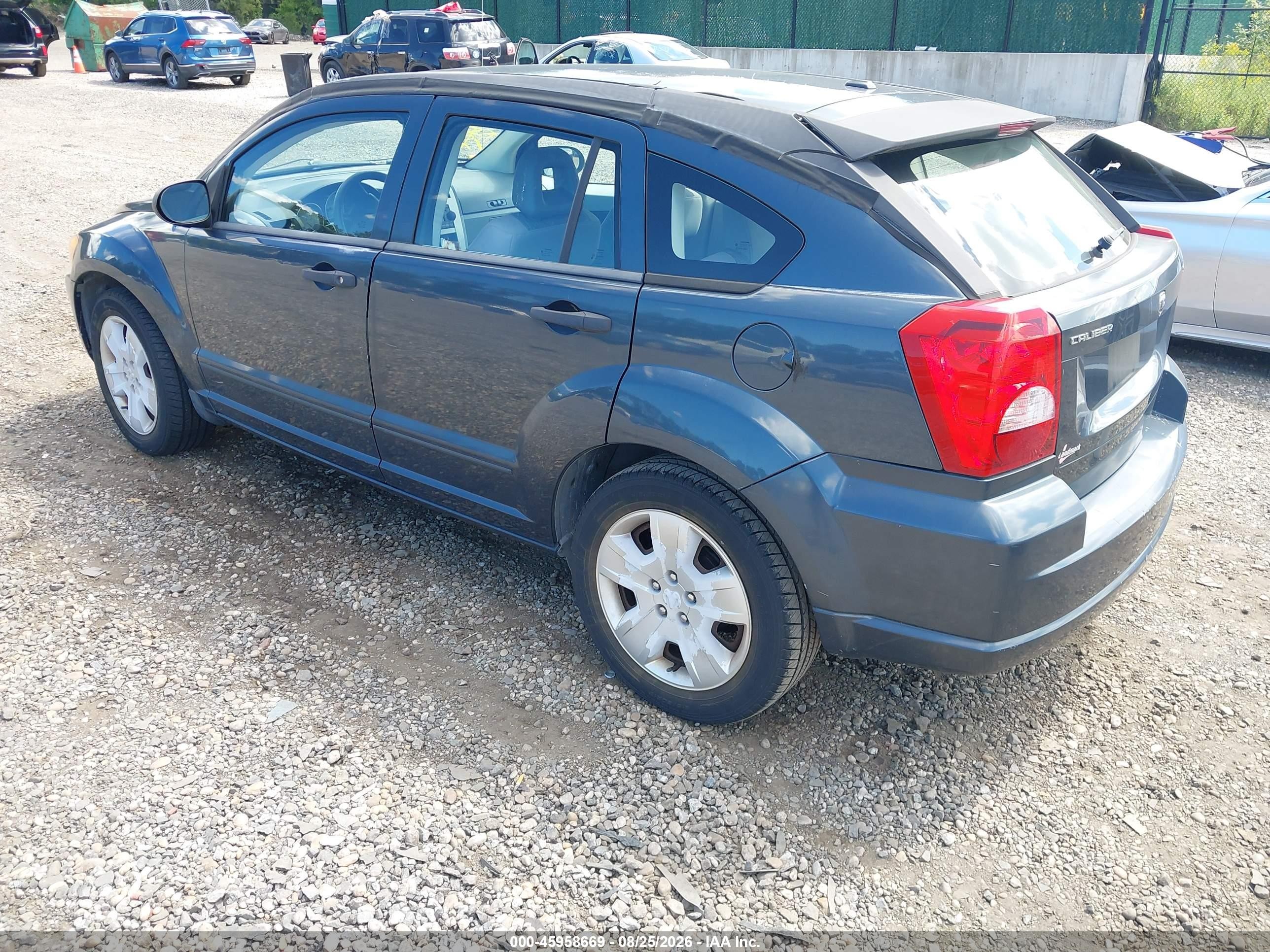 2007 Dodge Caliber Sxt Синий vin: 1B3HB48B57D147509