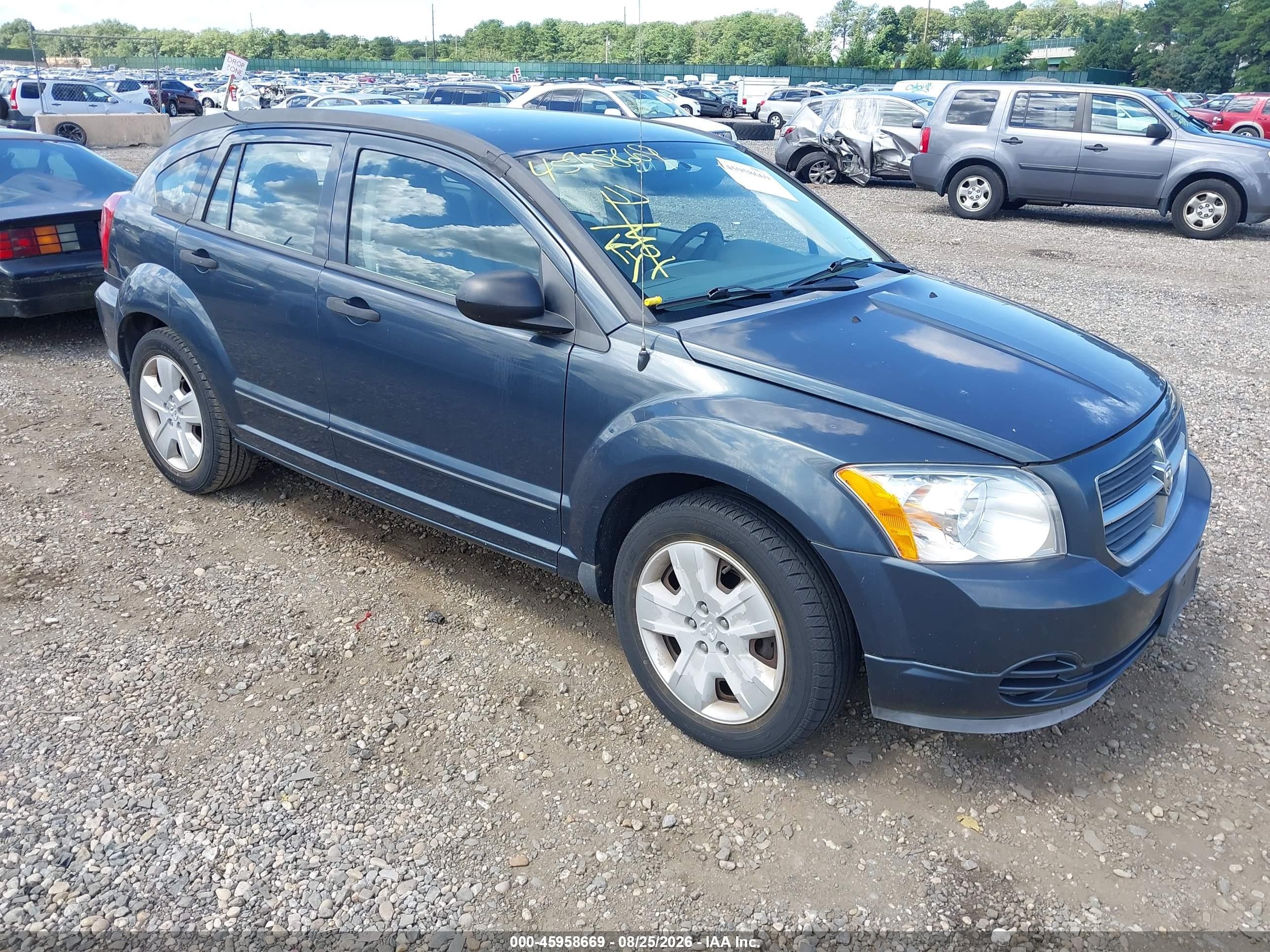2007 Dodge Caliber Sxt Blue vin: 1B3HB48B57D147509