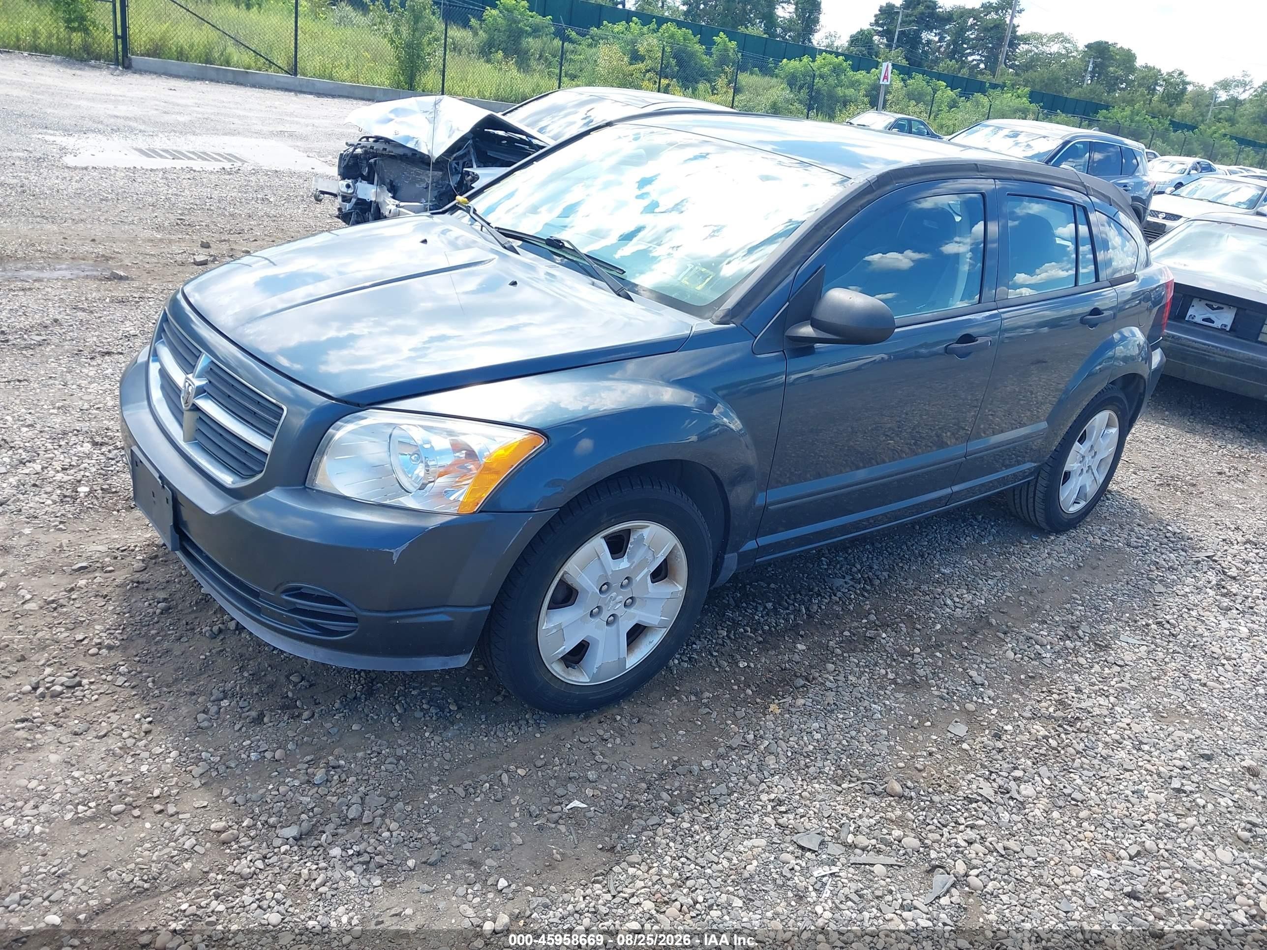 2007 Dodge Caliber Sxt Синий vin: 1B3HB48B57D147509