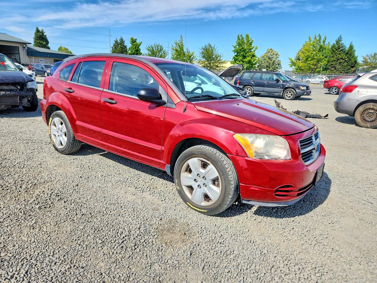 2007 Dodge Caliber Sxt Red vin: 1B3HB48B57D162432