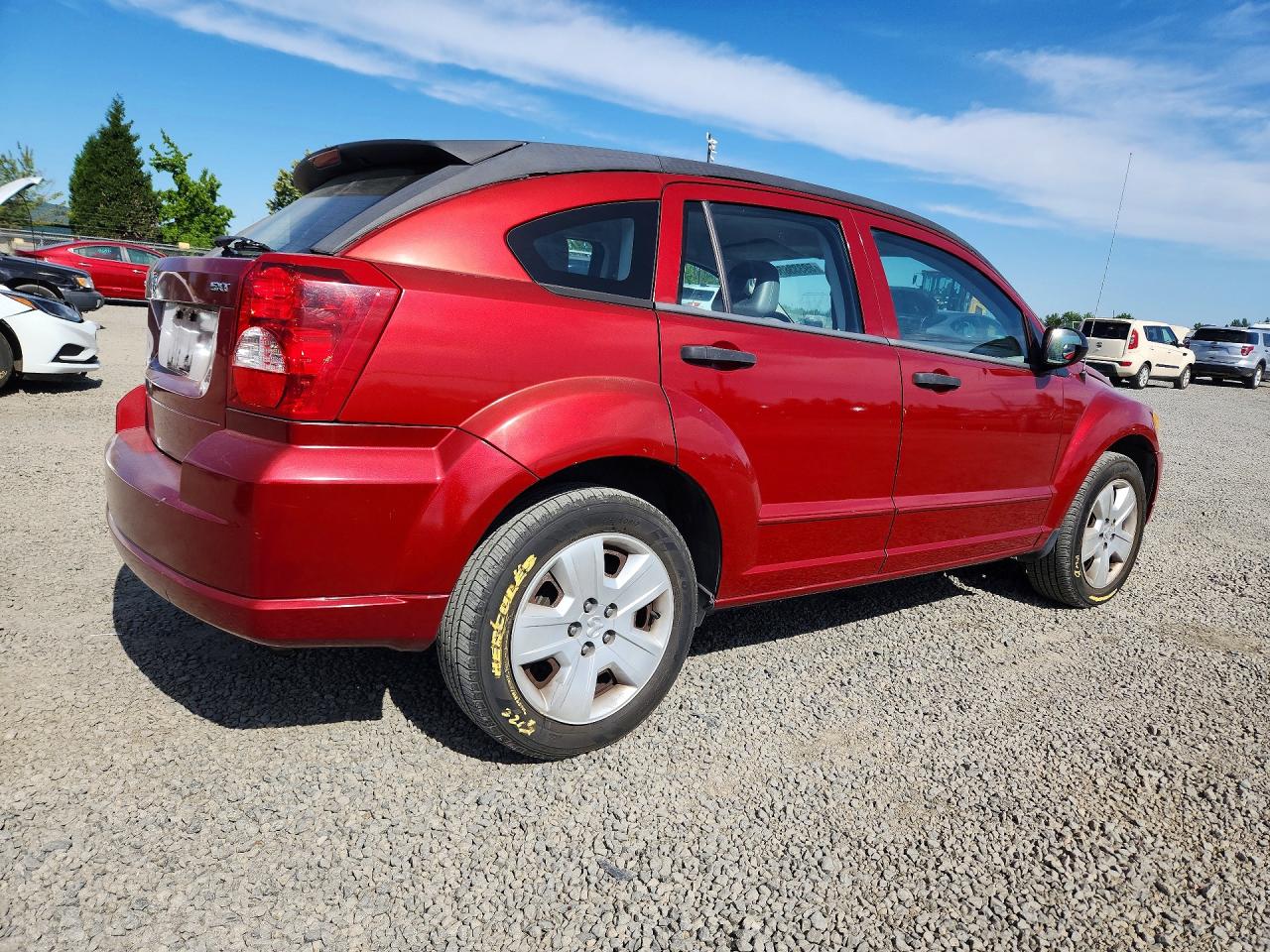 2007 Dodge Caliber Sxt Red vin: 1B3HB48B57D162432
