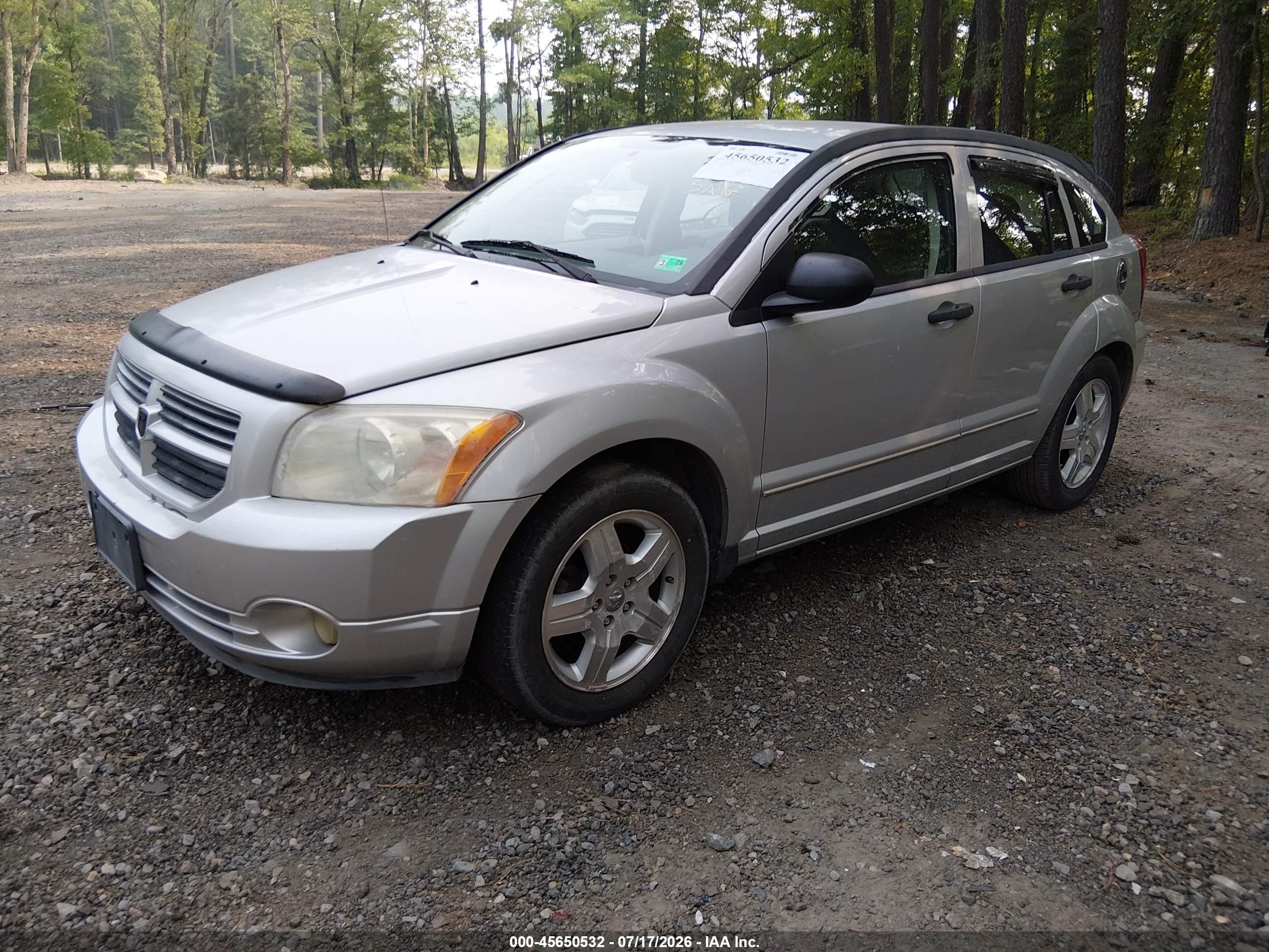 2007 Dodge Caliber Sxt Gray vin: 1B3HB48B57D305637
