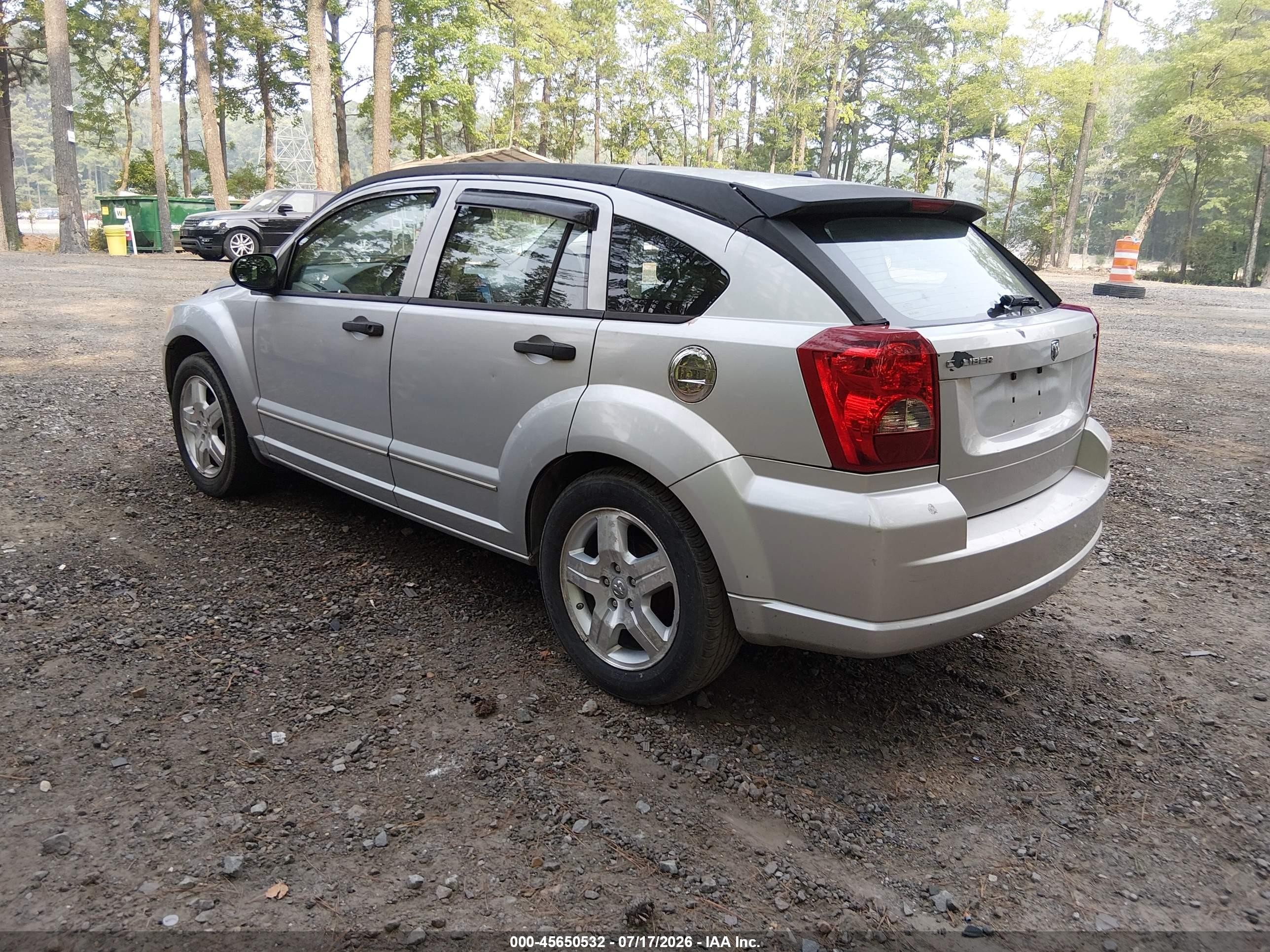 2007 Dodge Caliber Sxt Gray vin: 1B3HB48B57D305637
