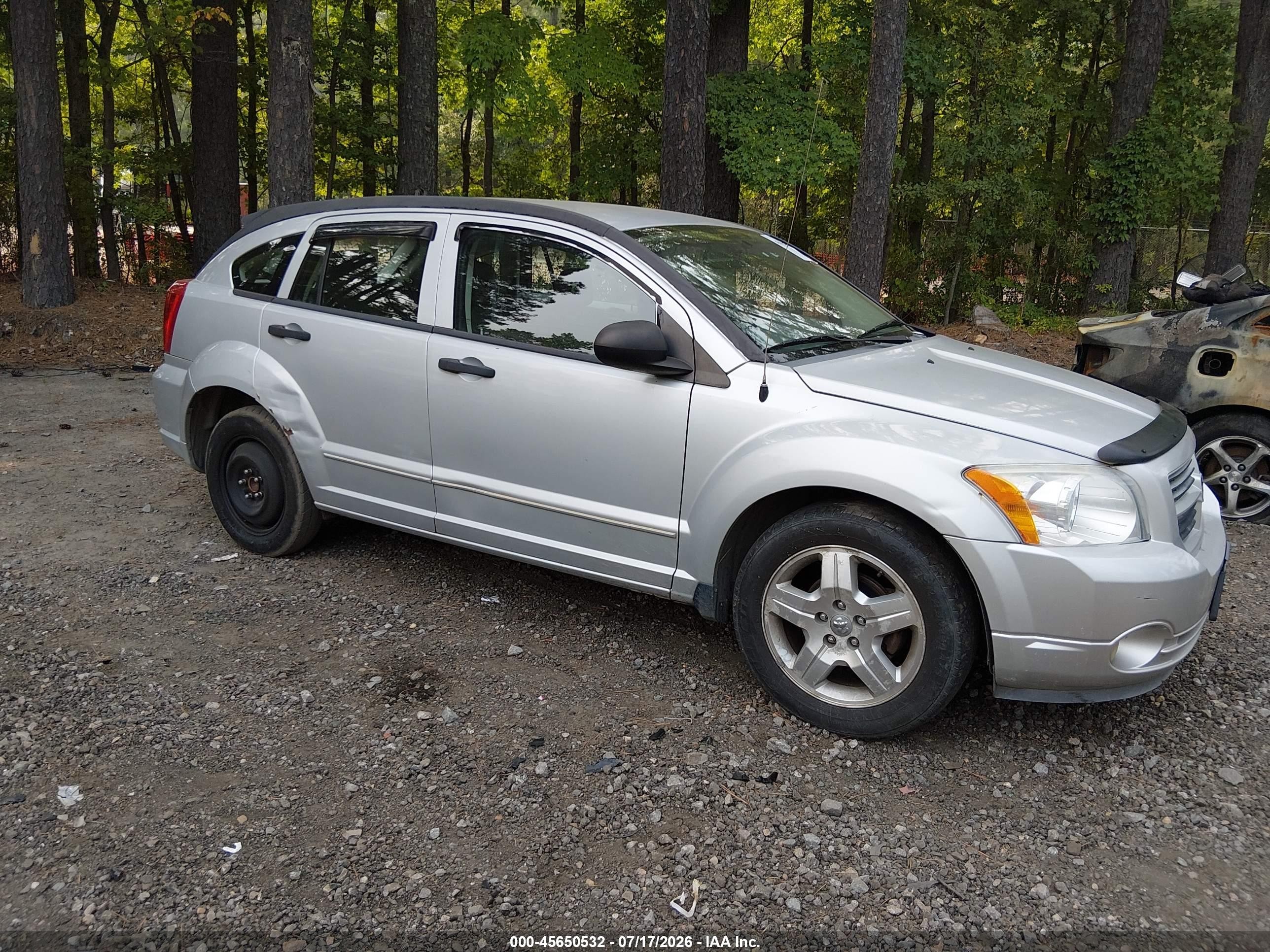 2007 Dodge Caliber Sxt Gray vin: 1B3HB48B57D305637